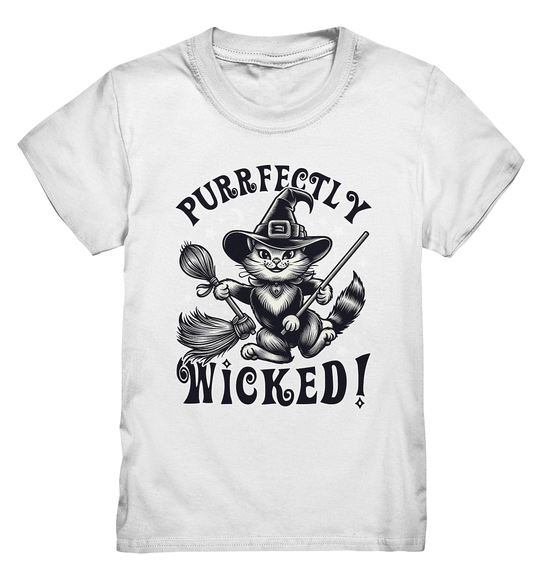 Purrfectly Wicked – Magischer Katzenzauber mit Schalk - Kids Premium SFaunaFeels Onlineshoppurrfectly wicked – magischer katzenzauber mit schalk - kids premium shirt