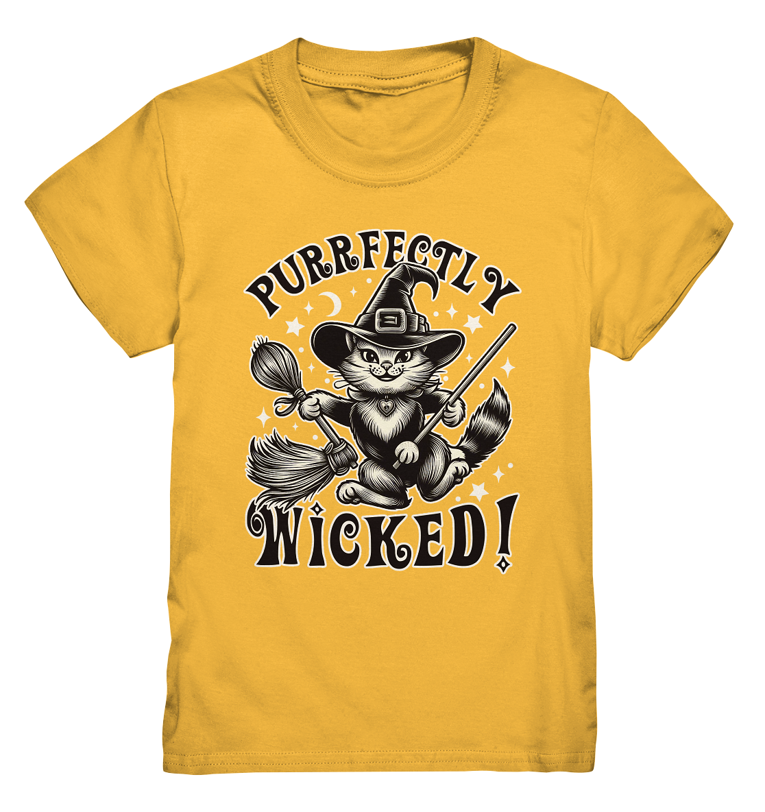 Purrfectly Wicked – Magischer Katzenzauber mit Schalk - Kids Premium SFaunaFeels Onlineshoppurrfectly wicked – magischer katzenzauber mit schalk - kids premium shirt