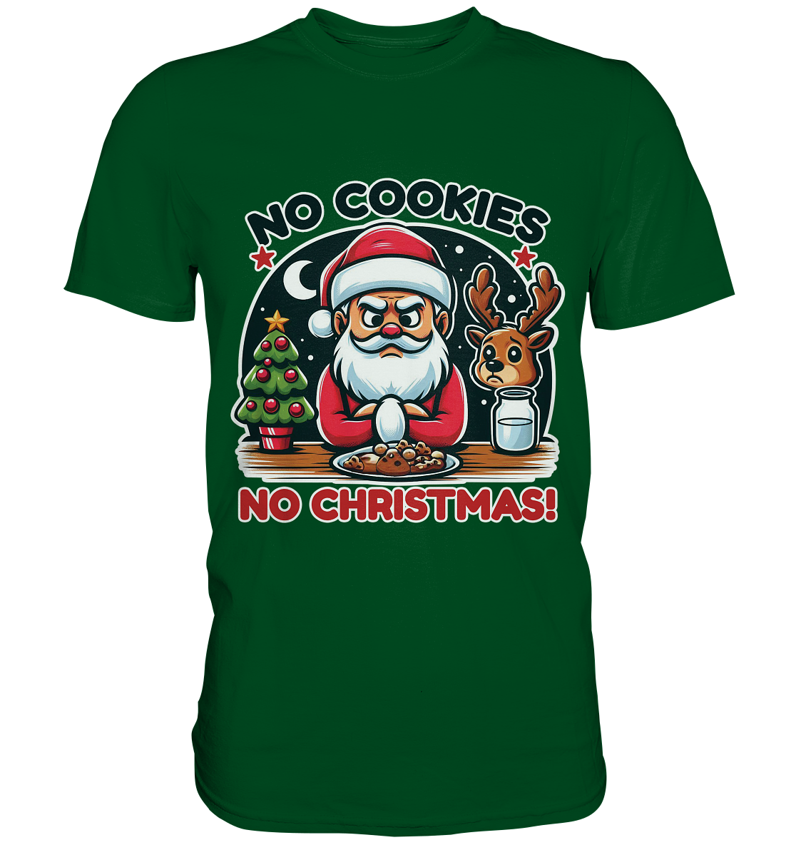 No Cookies, No Christmas – Der hungrige Weihnachtsmann! - Premium ShirFaunaFeels OnlineshopChristmas – Der hungrige Weihnachtsmann