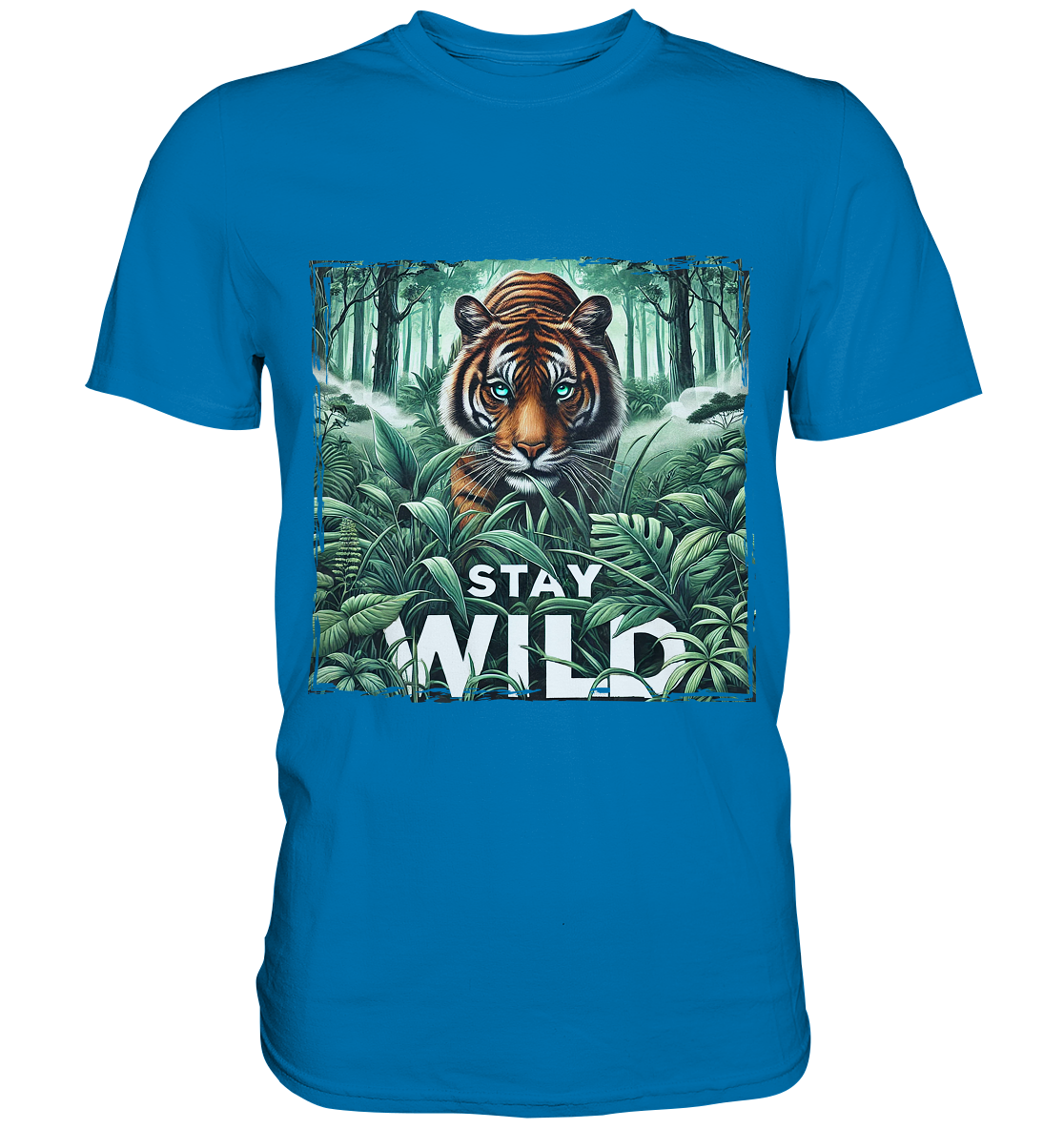 Stay Wild – Tiger im Dschungel - Premium ShirtFaunaFeels Onlineshopstay wild – tiger im dschungel - premium shirt