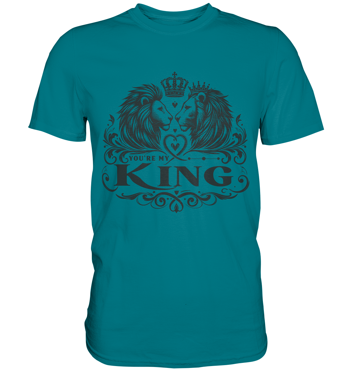 You're My King - Majestätische Löwen mit Krone - Premium ShirtFaunaFeels OnlineshopKing - Majestätische