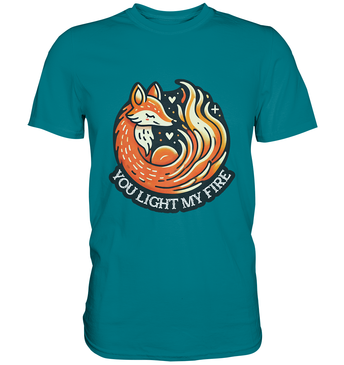 ou Light My Fire - Niedlicher Fuchs mit Flamme - Premium ShirtFaunaFeels OnlineshopFire - Niedlicher Fuchs mit Flamme - Premium Shirt
