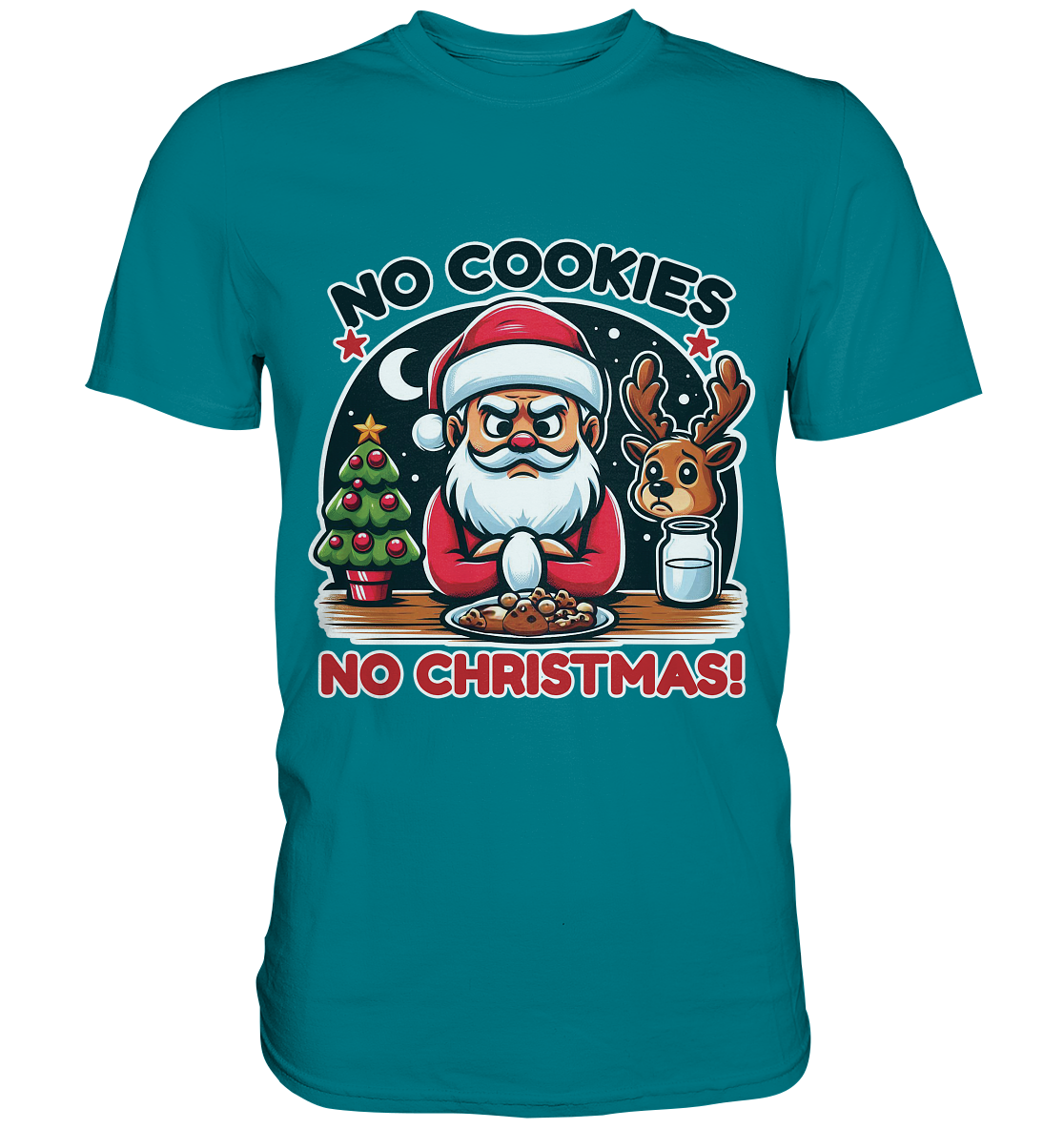 No Cookies, No Christmas – Der hungrige Weihnachtsmann! - Premium ShirFaunaFeels OnlineshopChristmas – Der hungrige Weihnachtsmann