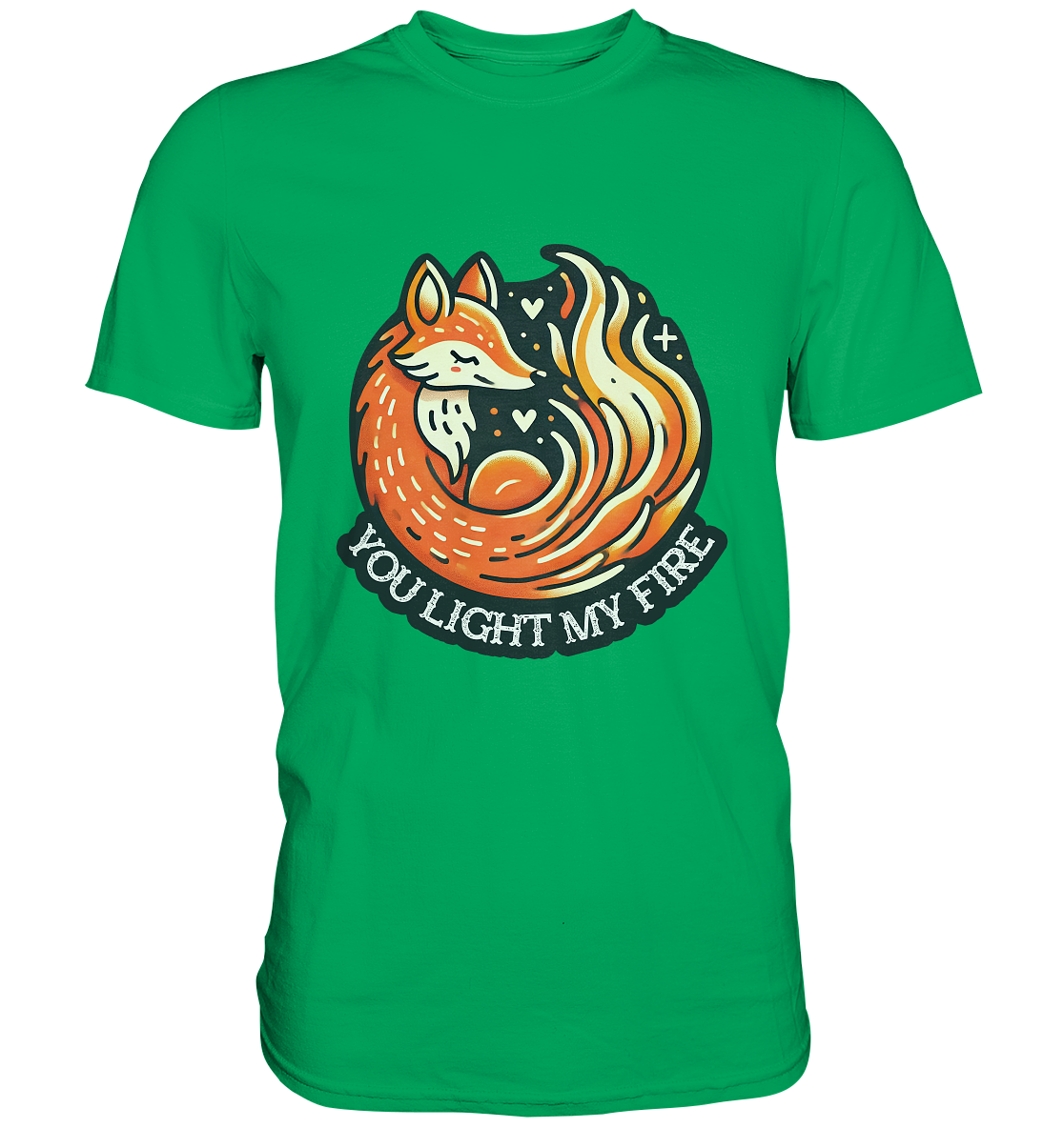 ou Light My Fire - Niedlicher Fuchs mit Flamme - Premium ShirtFaunaFeels OnlineshopFire - Niedlicher Fuchs mit Flamme - Premium Shirt