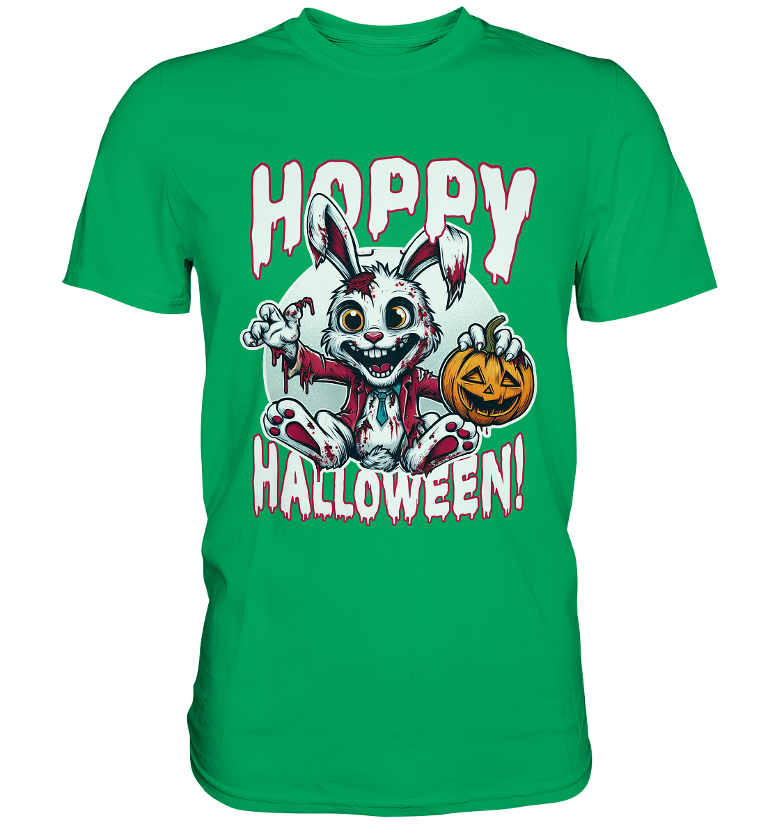 Hoppy Halloween – Der gruseligste Hase der Saison! - Premium ShirtFaunaFeels OnlineshopHoppy Halloween – Der gruseligste Hase der Saison