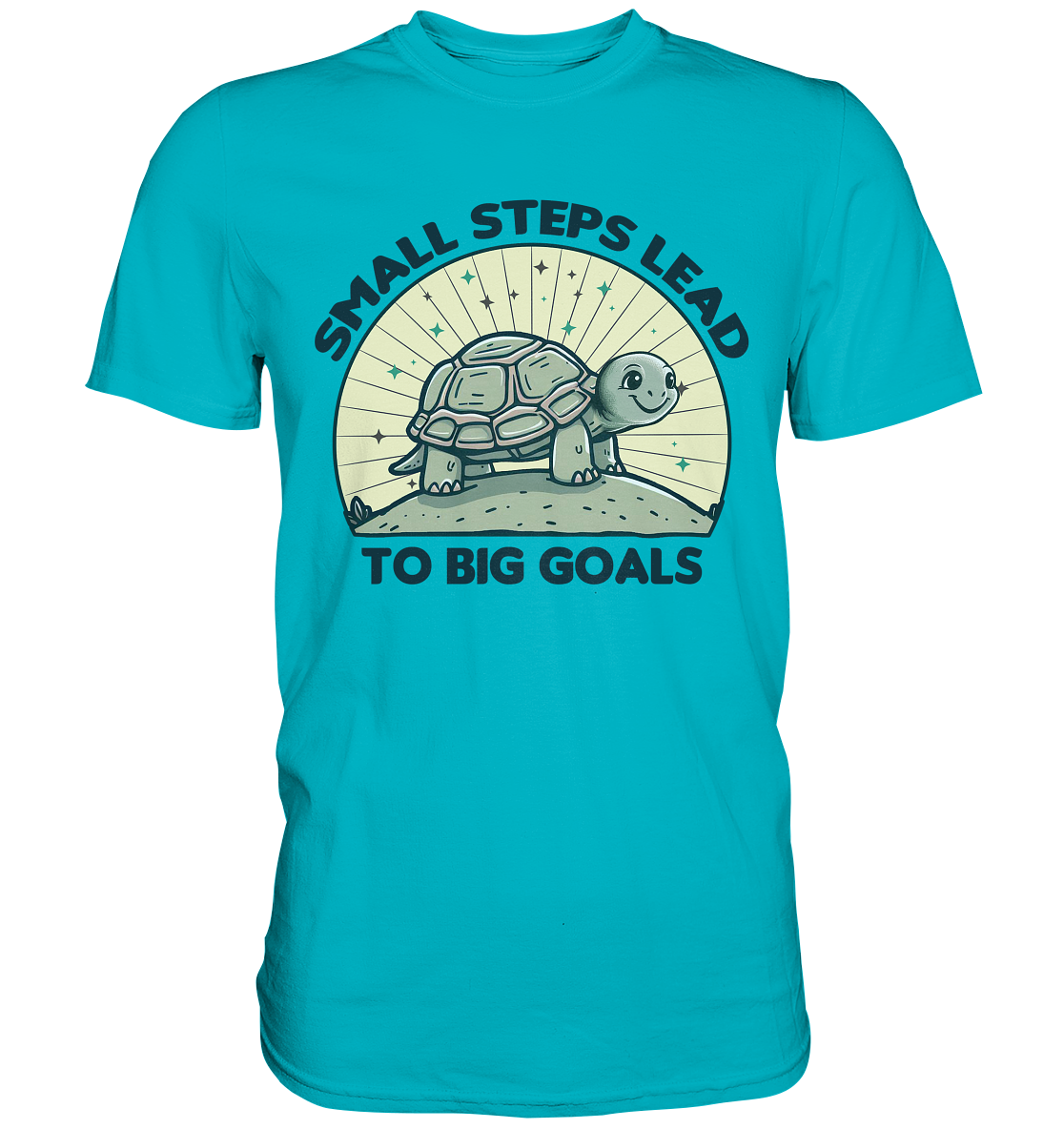 Small Steps Lead to Big Goals – Zielstrebige Schildkröte - Premium ShiFaunaFeels OnlineshopSmall Steps Lead