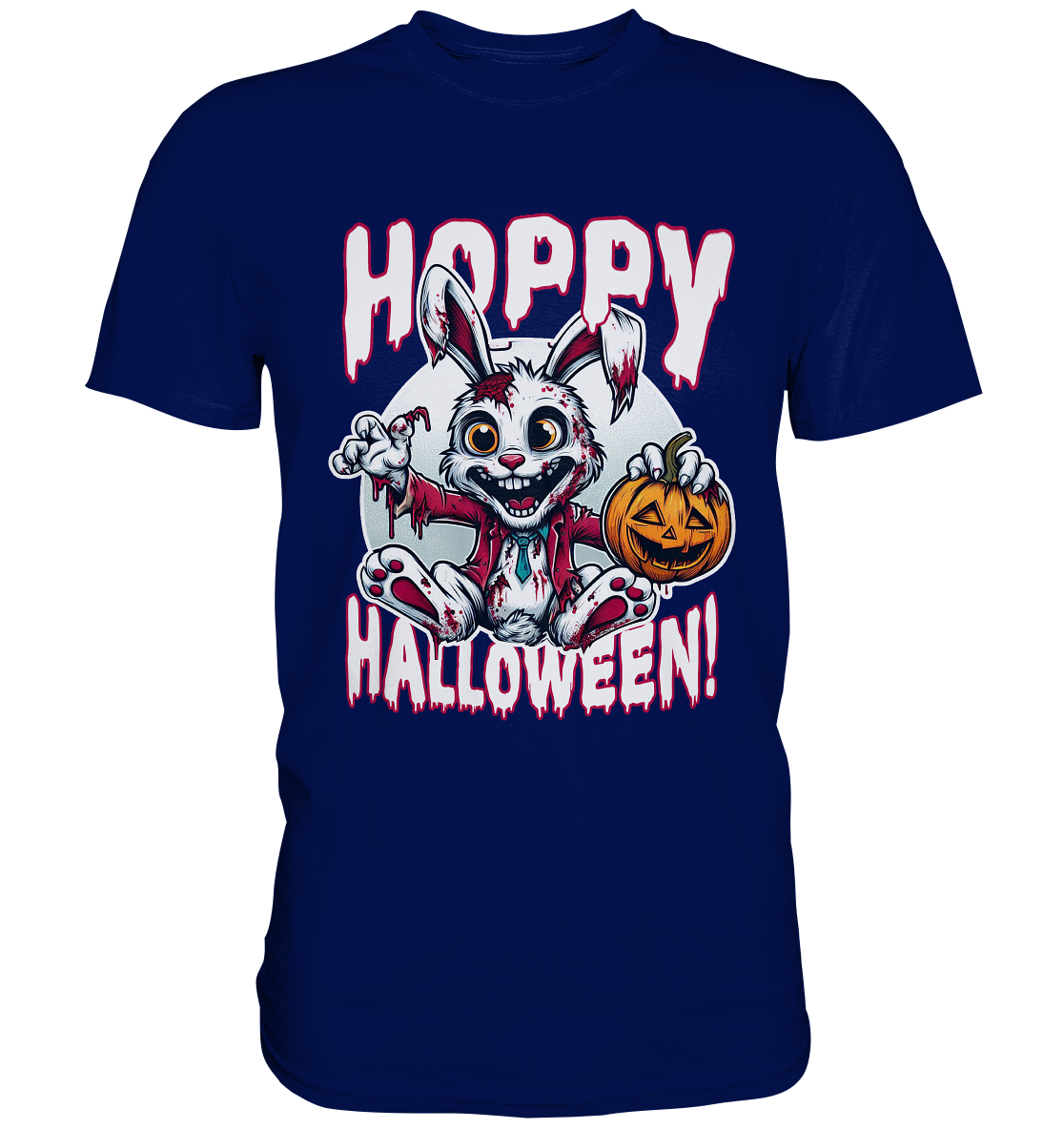 Hoppy Halloween – Der gruseligste Hase der Saison! - Premium ShirtFaunaFeels OnlineshopHoppy Halloween – Der gruseligste Hase der Saison