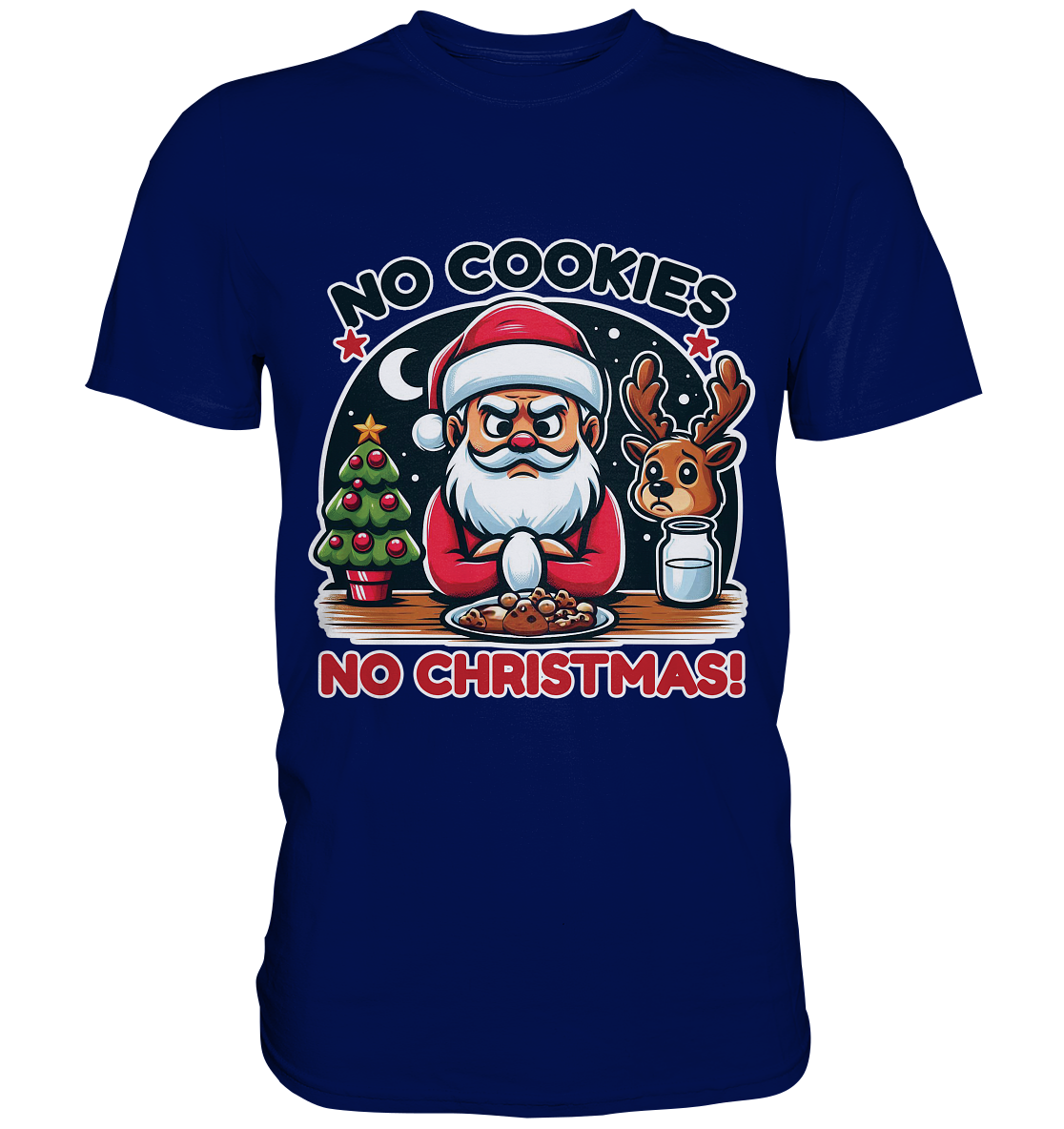 No Cookies, No Christmas – Der hungrige Weihnachtsmann! - Premium ShirFaunaFeels OnlineshopChristmas – Der hungrige Weihnachtsmann