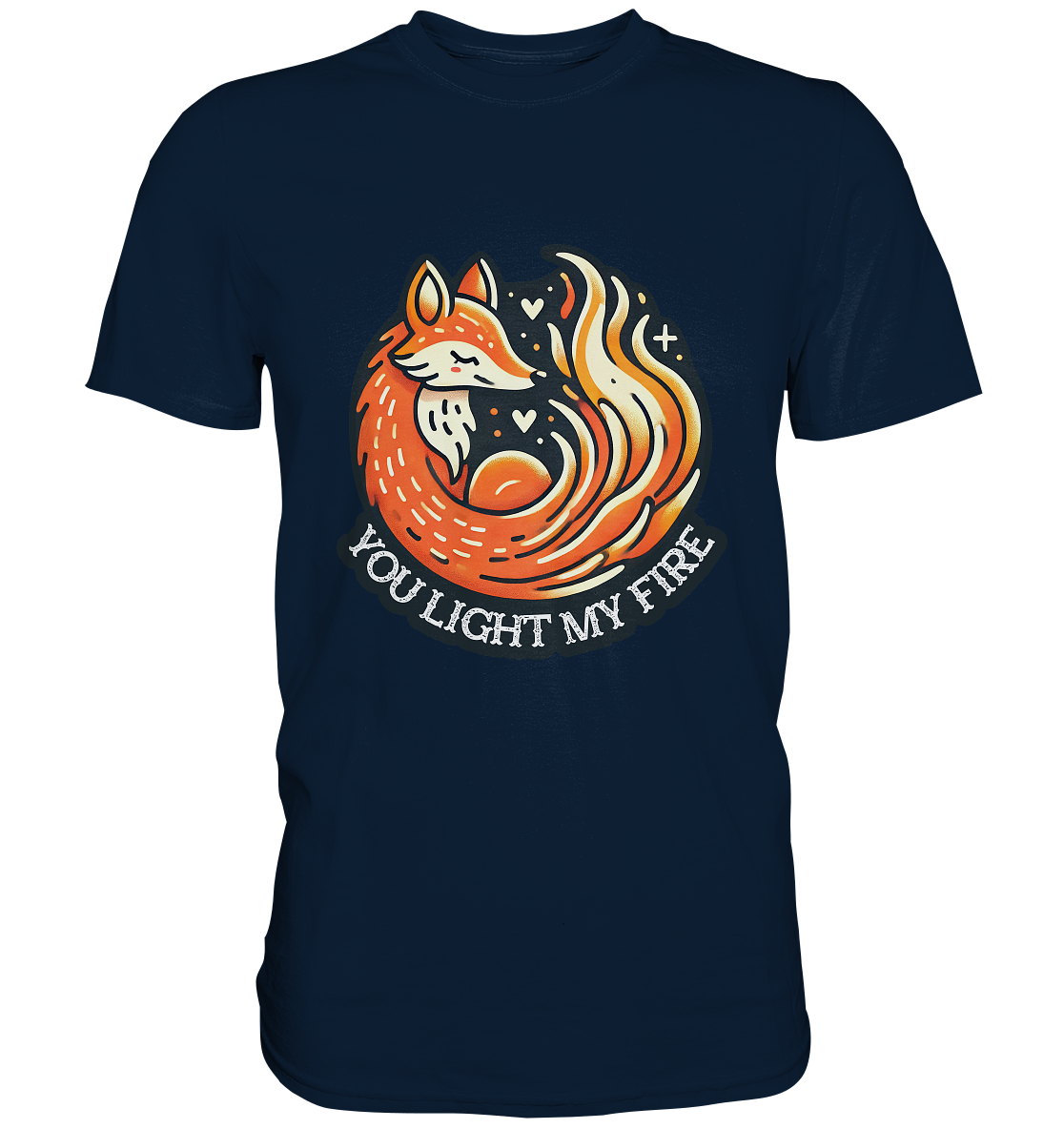 ou Light My Fire - Niedlicher Fuchs mit Flamme - Premium ShirtFaunaFeels OnlineshopFire - Niedlicher Fuchs mit Flamme - Premium Shirt