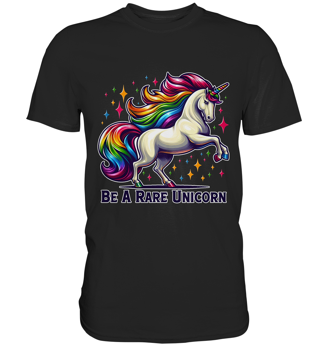 Be A Rare Unicorn – Magisches Einhorn-Design - Premium Shirt