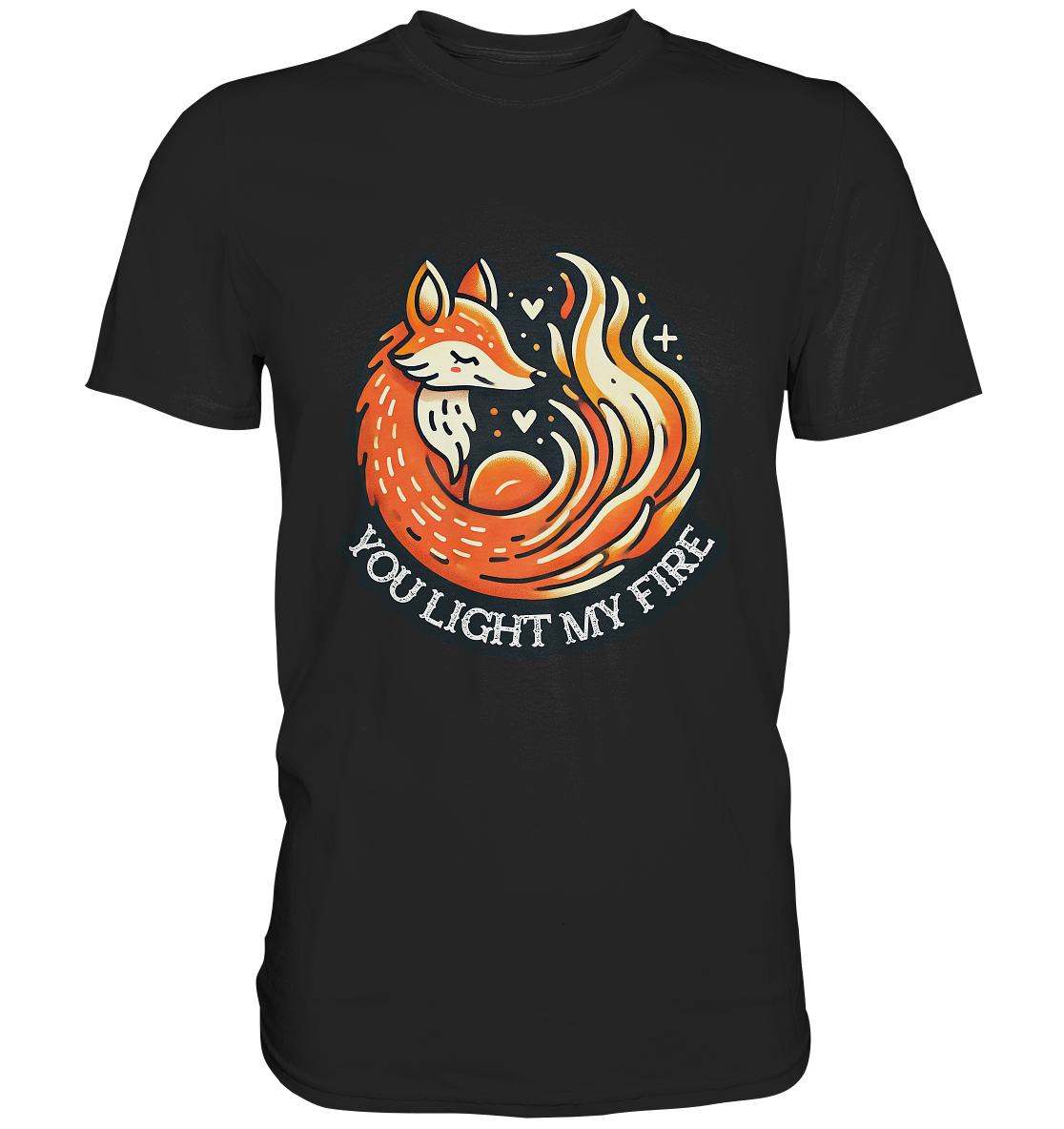 ou Light My Fire - Niedlicher Fuchs mit Flamme - Premium ShirtFaunaFeels OnlineshopFire - Niedlicher Fuchs mit Flamme - Premium Shirt