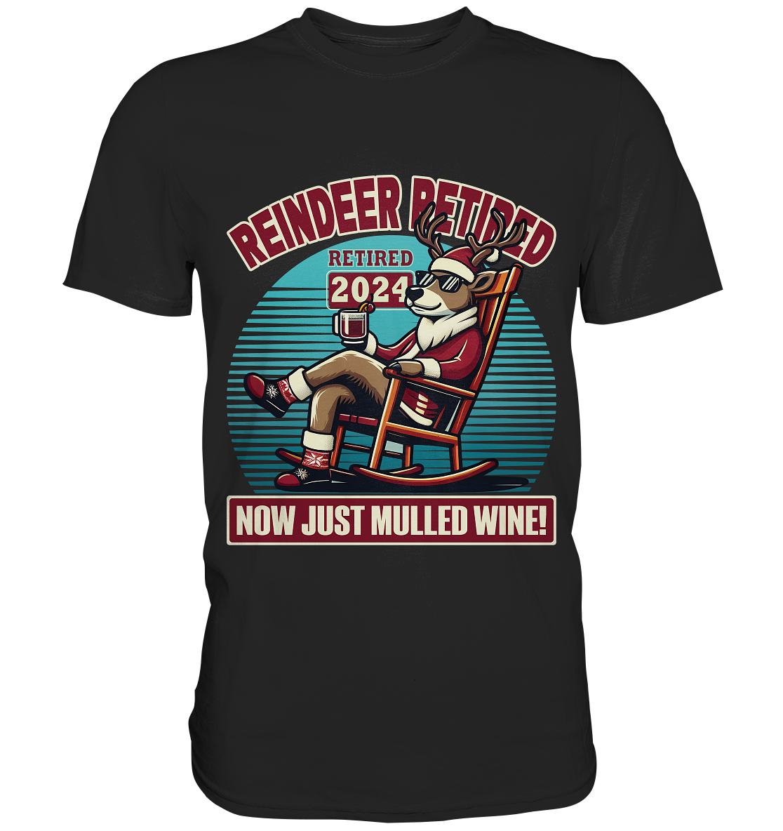 Reindeer Retired – Jetzt gibt's nur noch Glühwein! - Premium ShirtFaunaFeels OnlineshopReindeer Retired – Jetzt gibt'