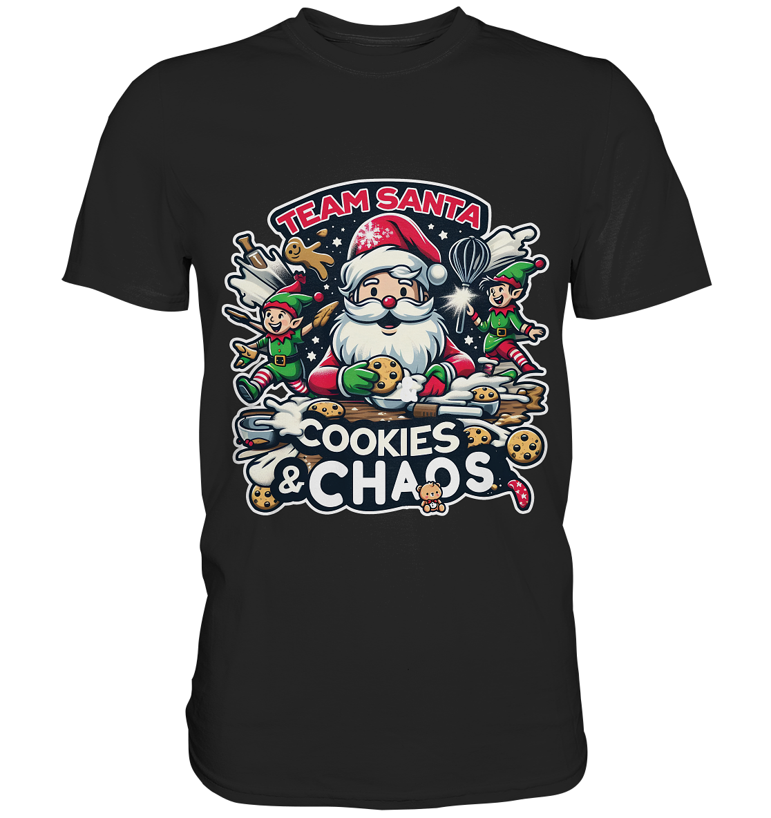 Team Santa – Cookies & Chaos! - Premium ShirtFaunaFeels OnlineshopTeam Santa – Cookies & Chaos