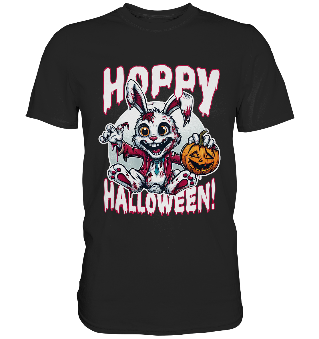 Hoppy Halloween – Der gruseligste Hase der Saison! - Premium ShirtFaunaFeels OnlineshopHoppy Halloween – Der gruseligste Hase der Saison