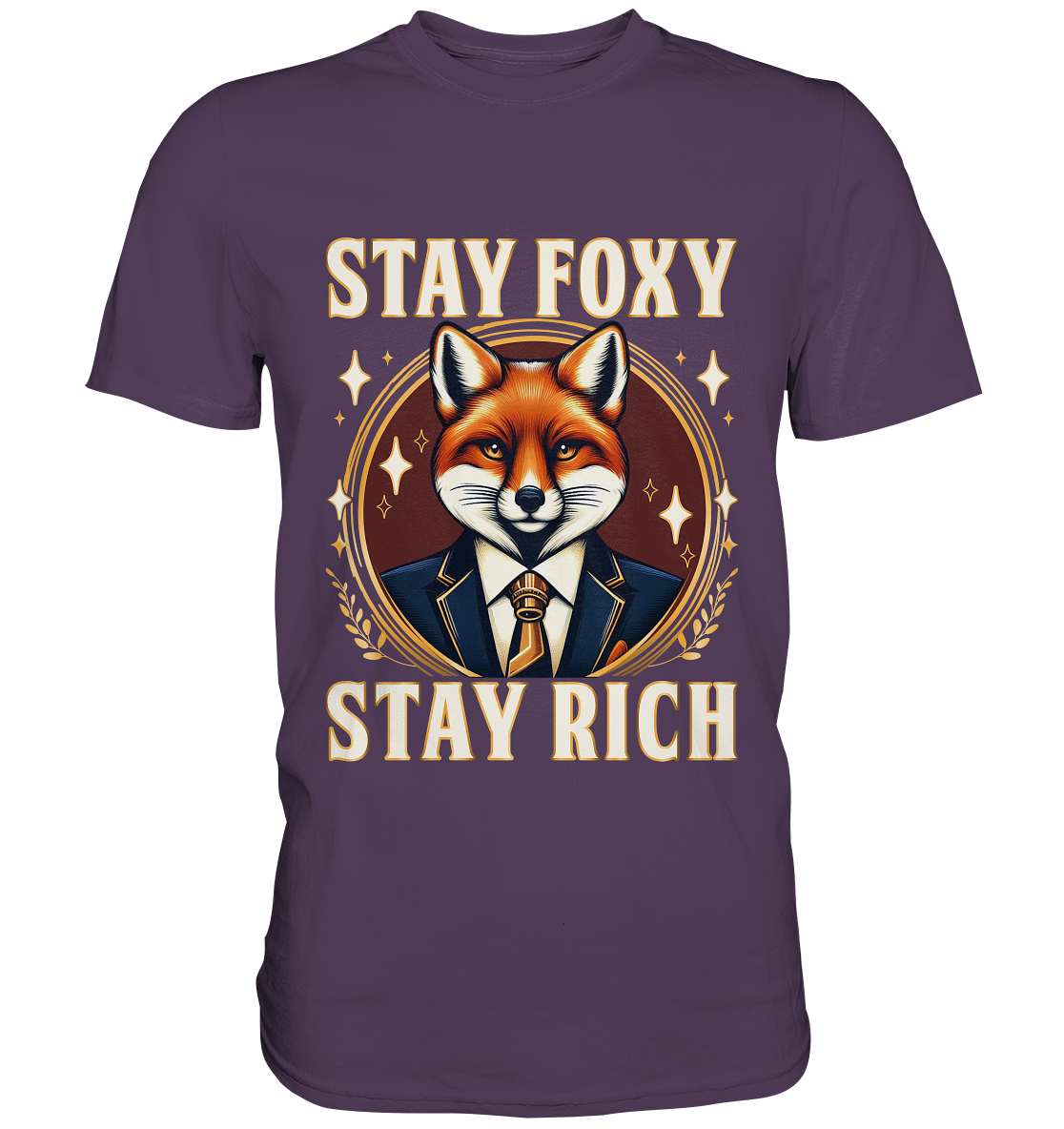 Stay Foxy Stay Rich – Geschäftstüchtiger Fuchs - Premium ShirtFaunaFeels OnlineshopStay Foxy Stay Rich – Geschäftstüchtiger Fuchs - Premium Shirt