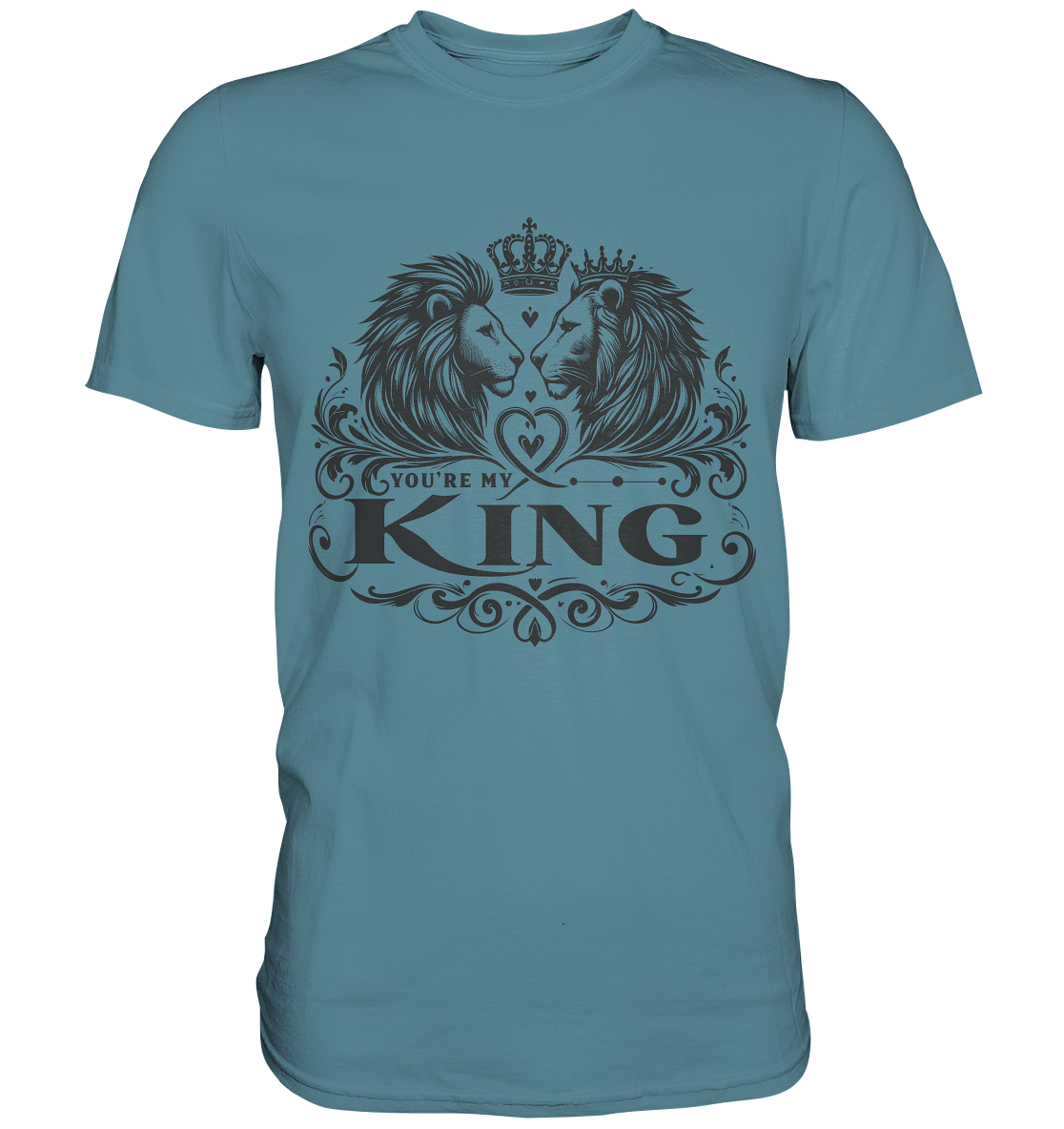 You're My King - Majestätische Löwen mit Krone - Premium ShirtFaunaFeels OnlineshopKing - Majestätische