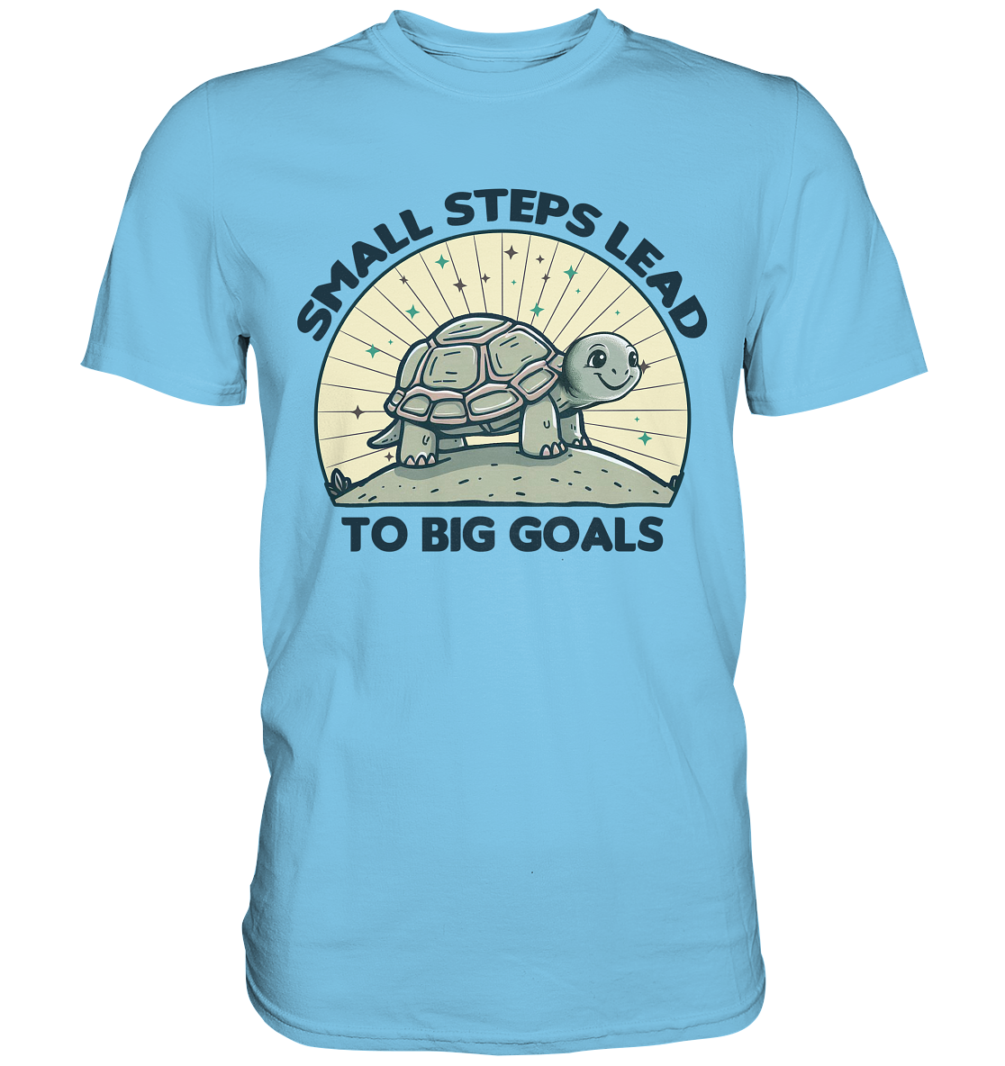 Small Steps Lead to Big Goals – Zielstrebige Schildkröte - Premium ShiFaunaFeels OnlineshopSmall Steps Lead
