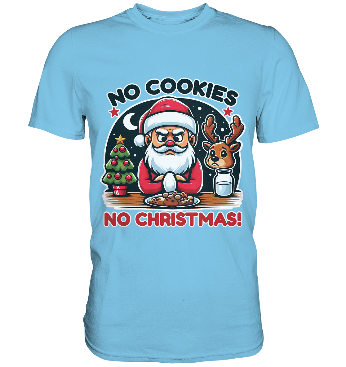 No Cookies, No Christmas – Der hungrige Weihnachtsmann! - Premium ShirFaunaFeels OnlineshopChristmas – Der hungrige Weihnachtsmann