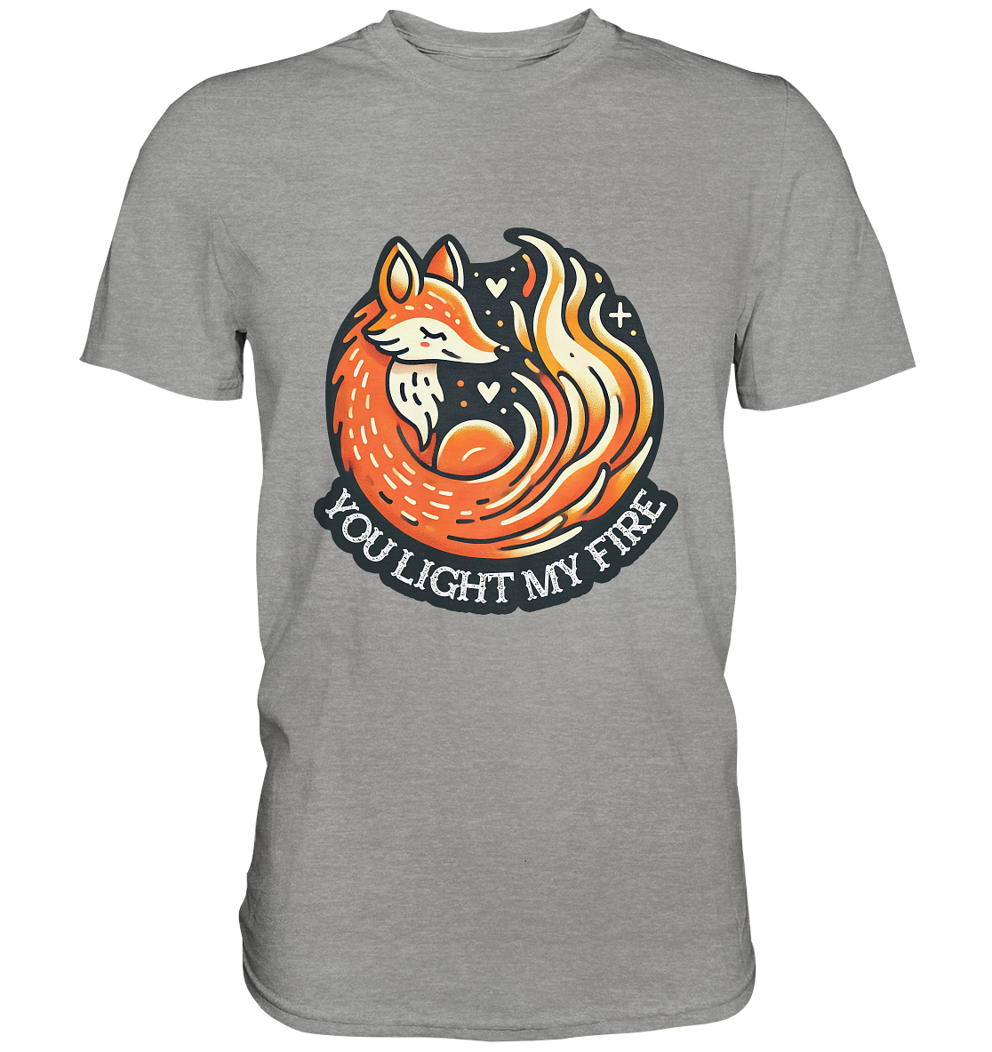 ou Light My Fire - Niedlicher Fuchs mit Flamme - Premium ShirtFaunaFeels OnlineshopFire - Niedlicher Fuchs mit Flamme - Premium Shirt