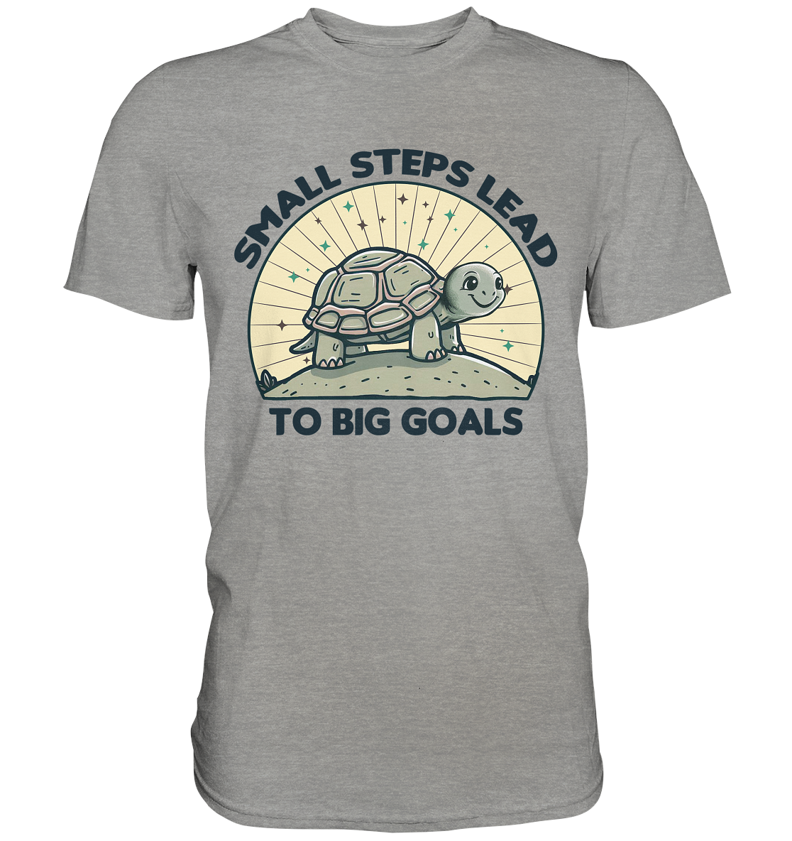 Small Steps Lead to Big Goals – Zielstrebige Schildkröte - Premium ShiFaunaFeels OnlineshopSmall Steps Lead