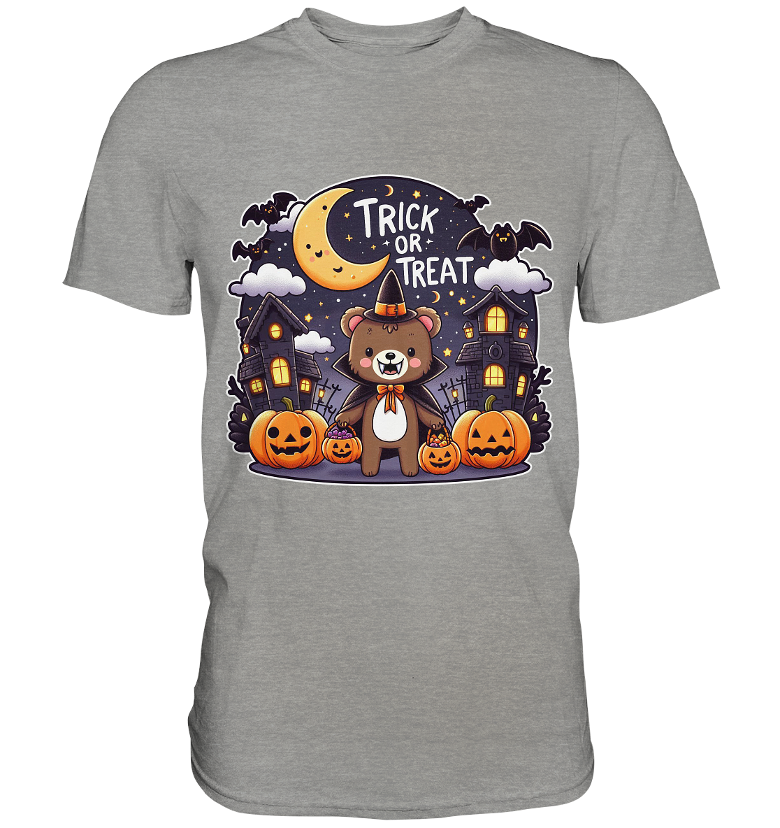 Trick or Treat – Der süßeste Bär auf Gruselmission! - Premium T-ShirtFaunaFeels OnlineshopTrick or
