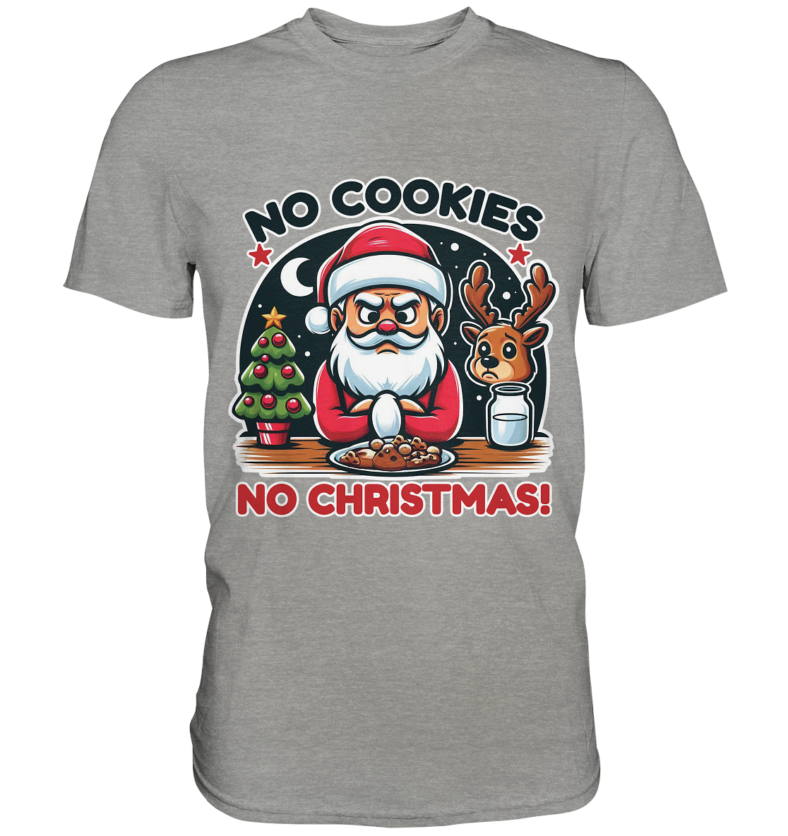No Cookies, No Christmas – Der hungrige Weihnachtsmann! - Premium ShirFaunaFeels OnlineshopChristmas – Der hungrige Weihnachtsmann