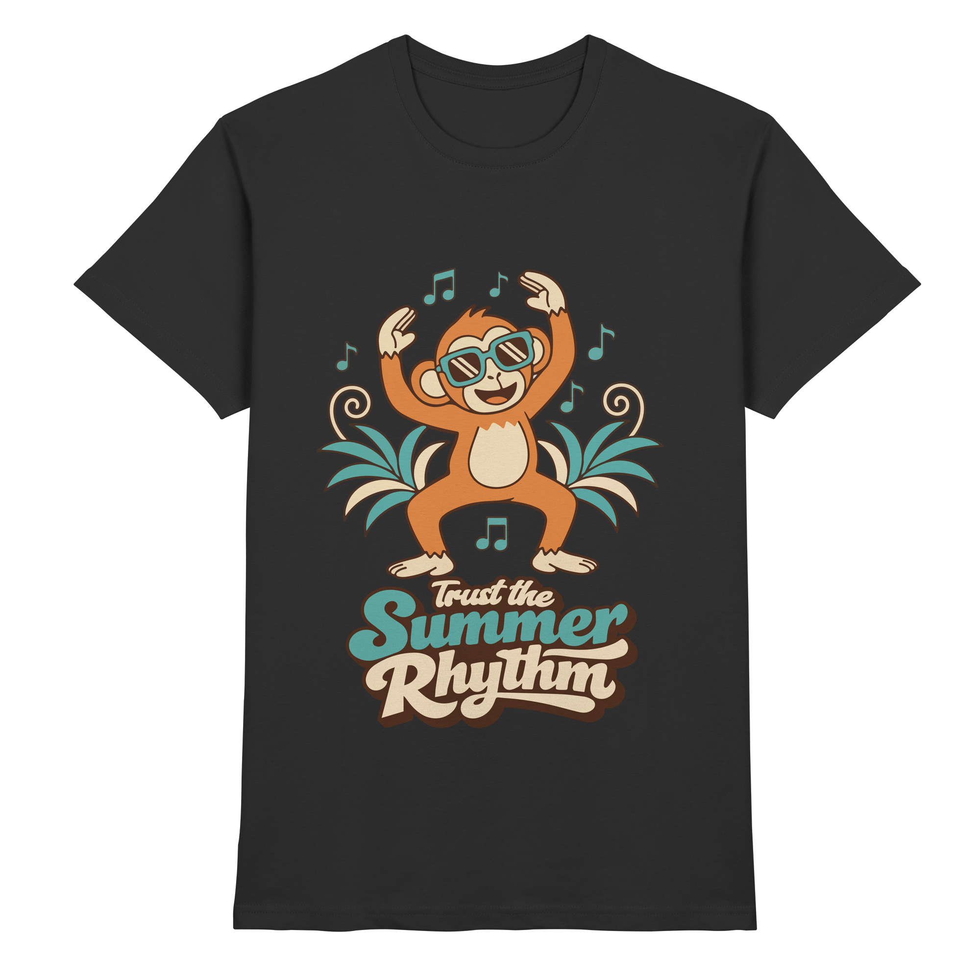 Trust the Summer Rhythm Affe – Tanzender Monkey - Premium Shirt