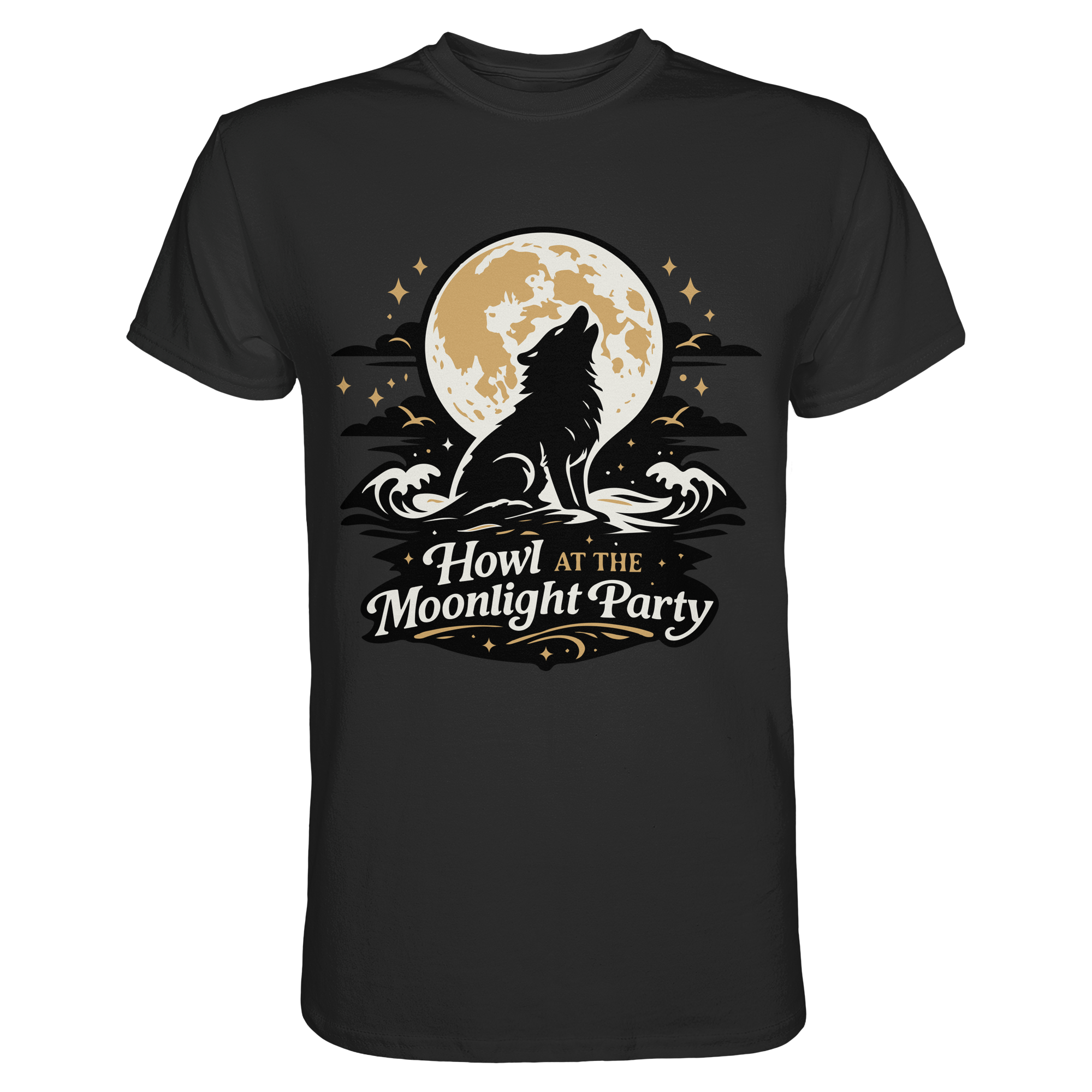 Howl at the Moonlight Party Wolf – Mondheuler Beach - Premium Shirt