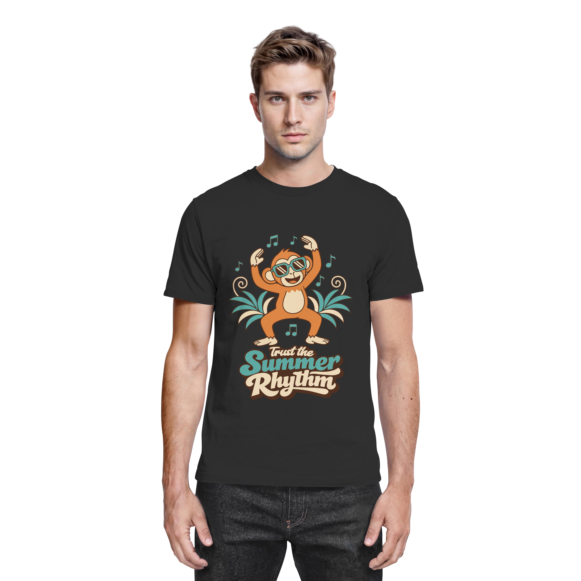 Trust the Summer Rhythm Affe – Tanzender Monkey - Premium Shirt