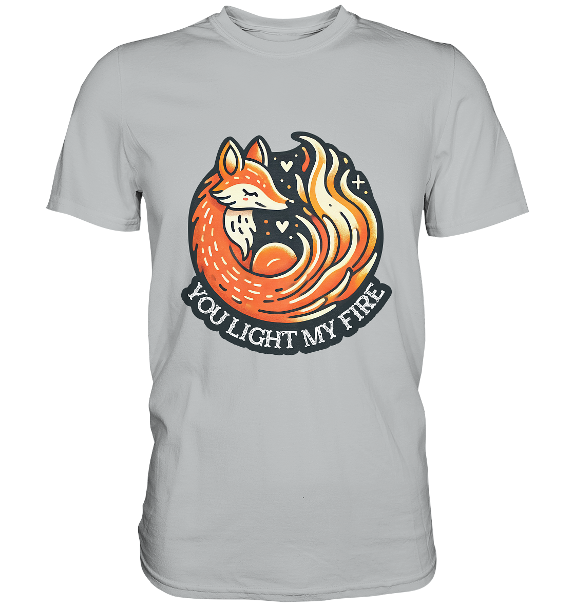 ou Light My Fire - Niedlicher Fuchs mit Flamme - Premium ShirtFaunaFeels OnlineshopFire - Niedlicher Fuchs mit Flamme - Premium Shirt
