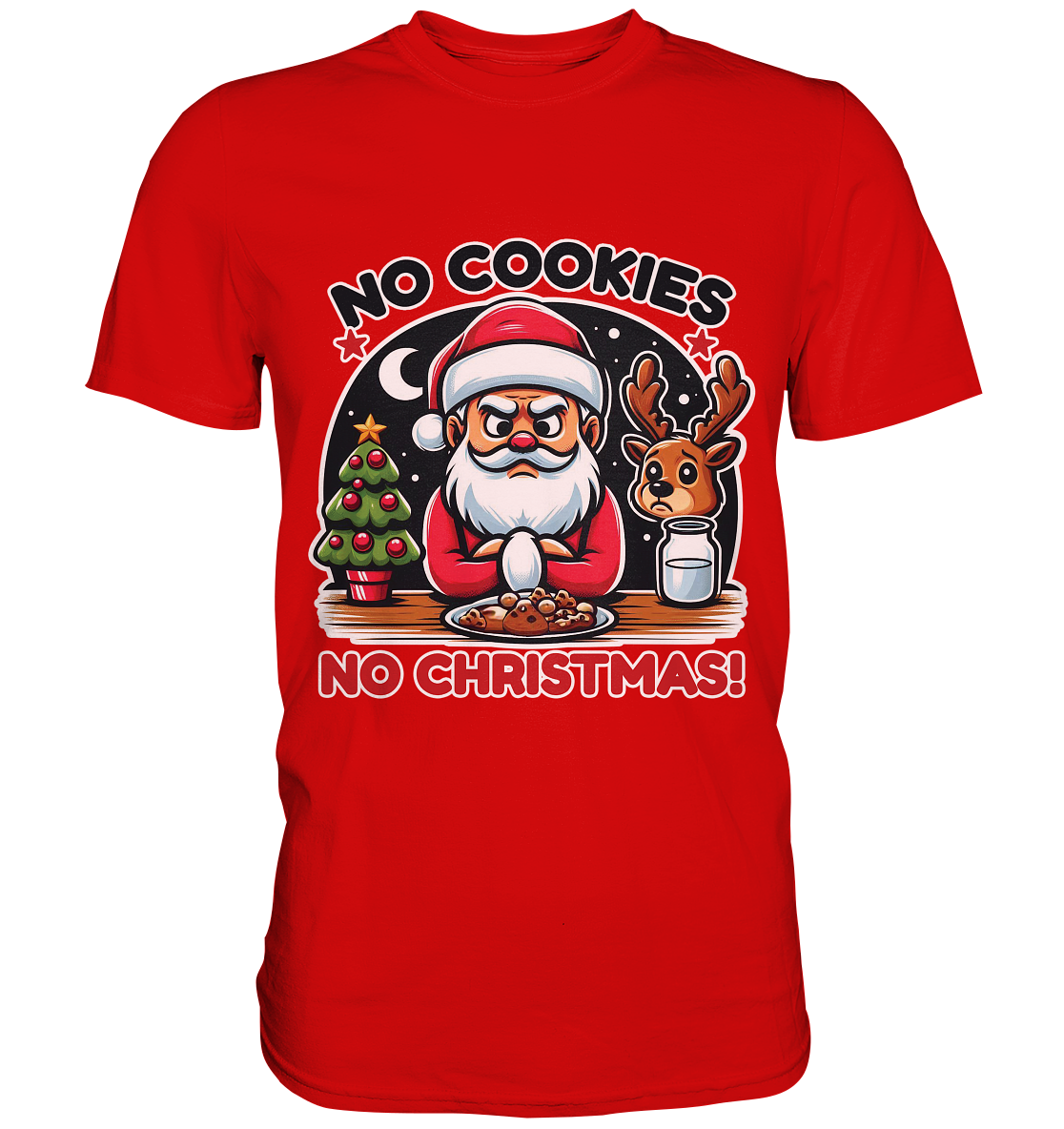 No Cookies, No Christmas – Der hungrige Weihnachtsmann! - Premium ShirFaunaFeels OnlineshopChristmas – Der hungrige Weihnachtsmann