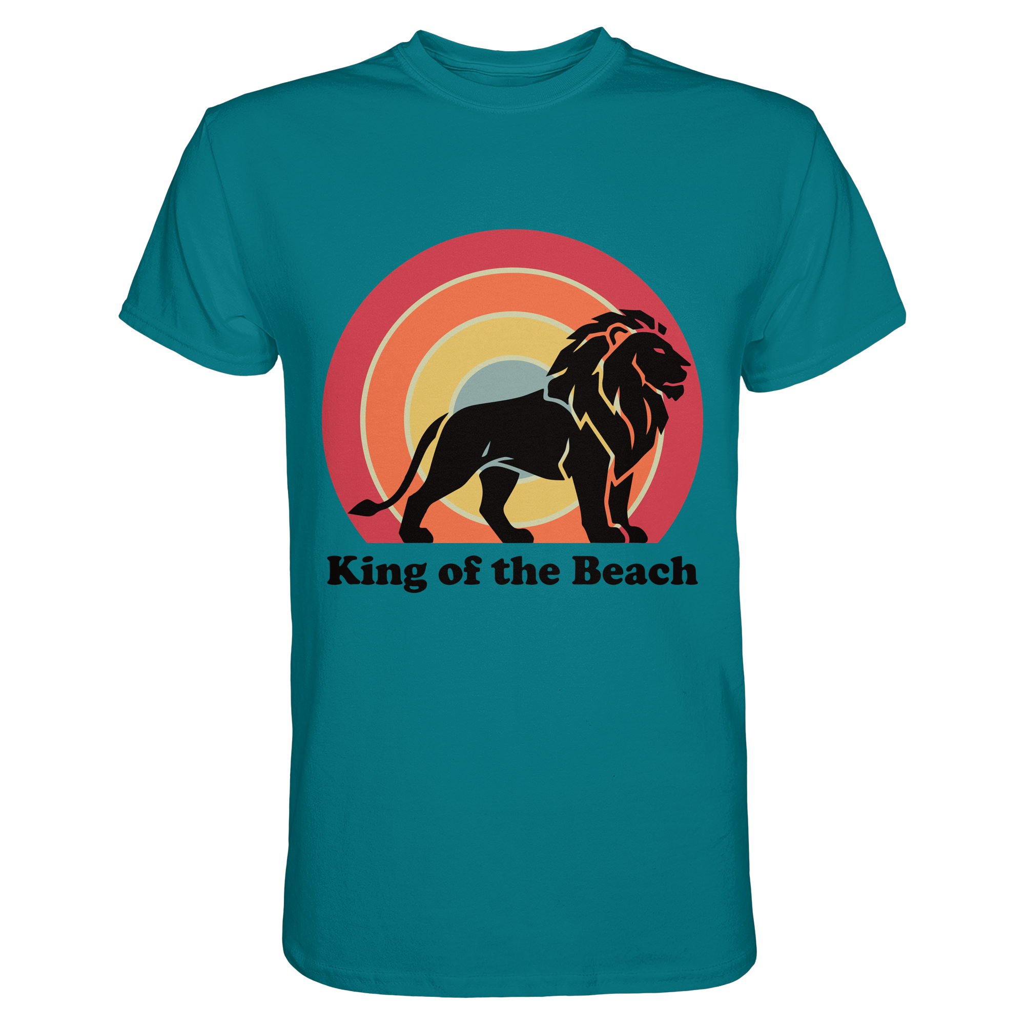 King of the Beach Löwe – Retro Strandkönig - Premium Shirt