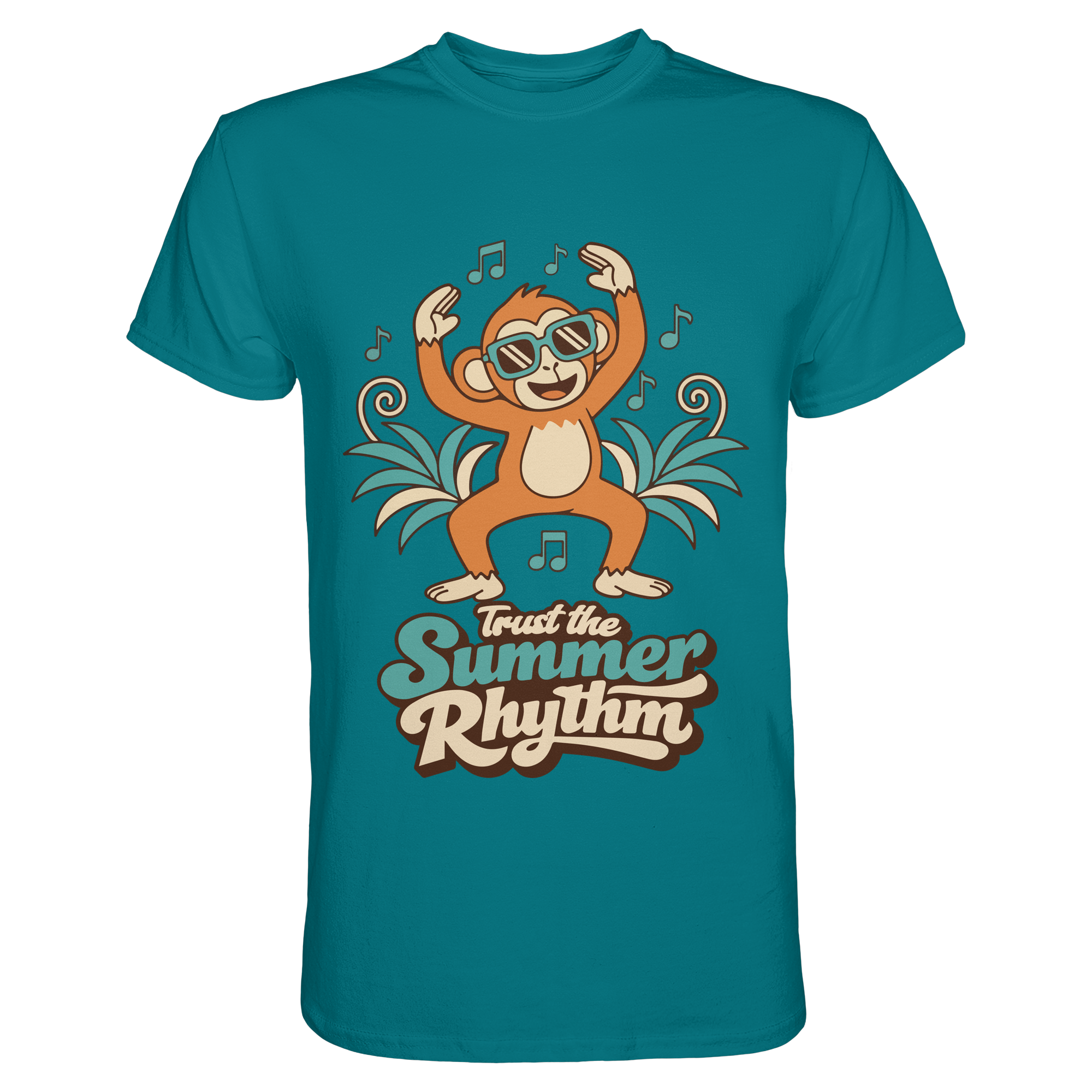 Trust the Summer Rhythm Affe – Tanzender Monkey - Premium Shirt