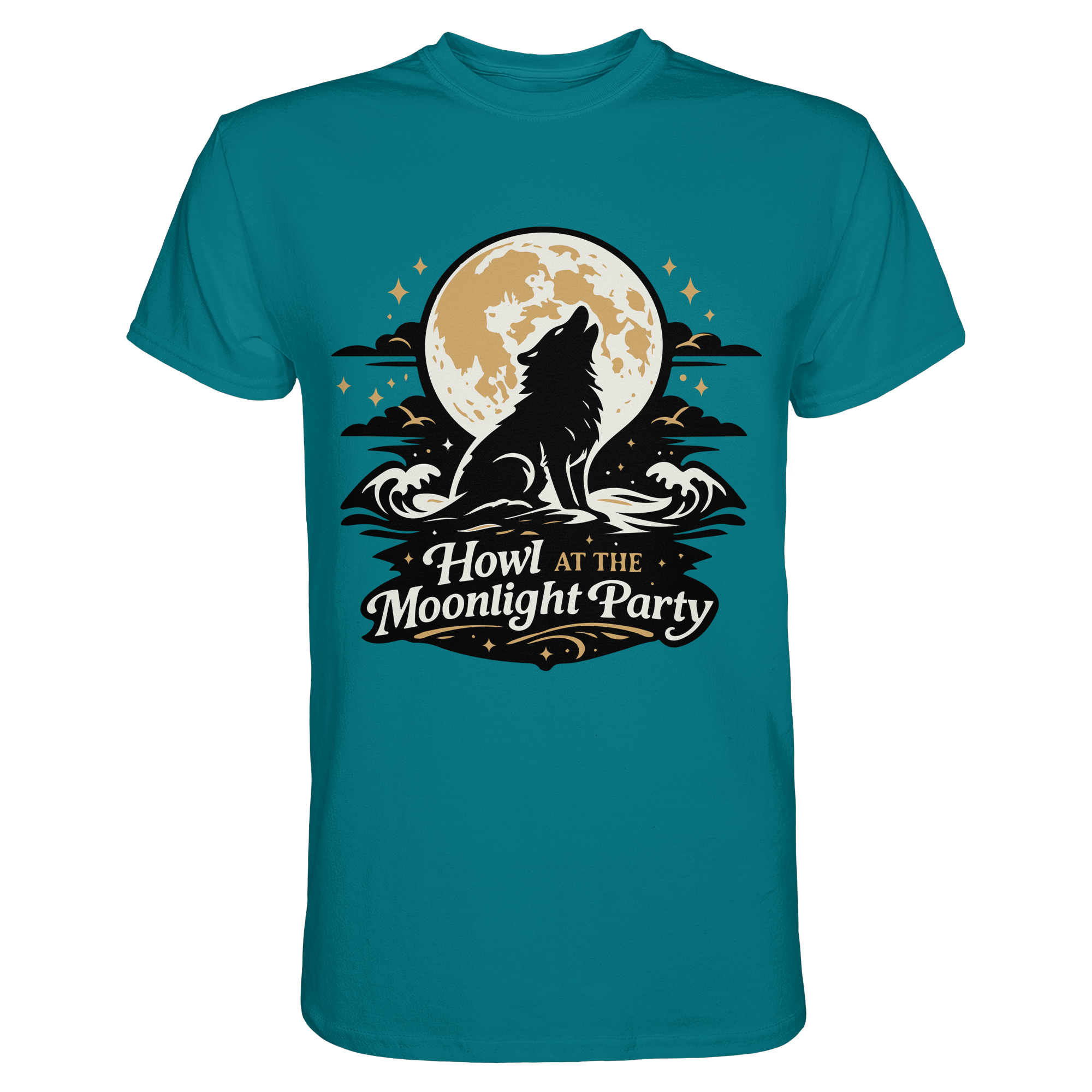 Howl at the Moonlight Party Wolf – Mondheuler Beach - Premium Shirt