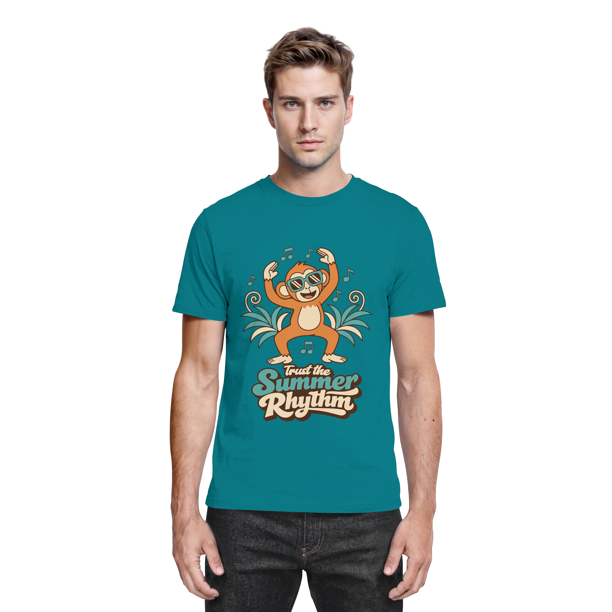 Trust the Summer Rhythm Affe – Tanzender Monkey - Premium Shirt