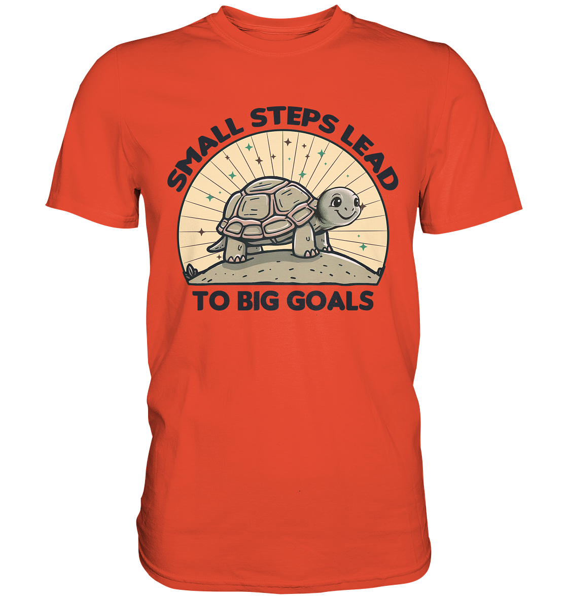 Small Steps Lead to Big Goals – Zielstrebige Schildkröte - Premium ShiFaunaFeels OnlineshopSmall Steps Lead