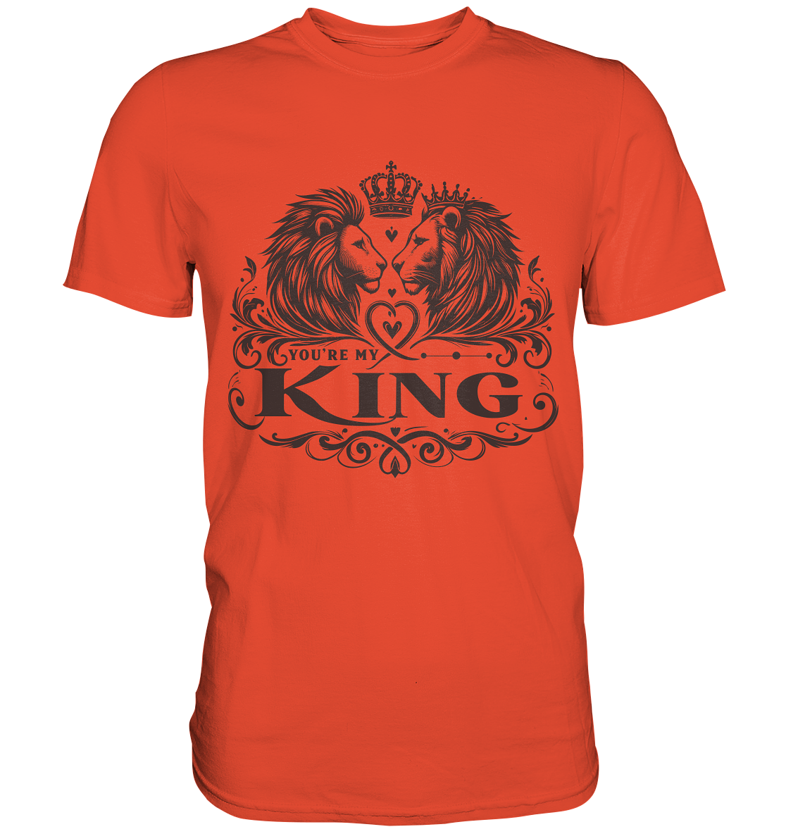 You're My King - Majestätische Löwen mit Krone - Premium ShirtFaunaFeels OnlineshopKing - Majestätische