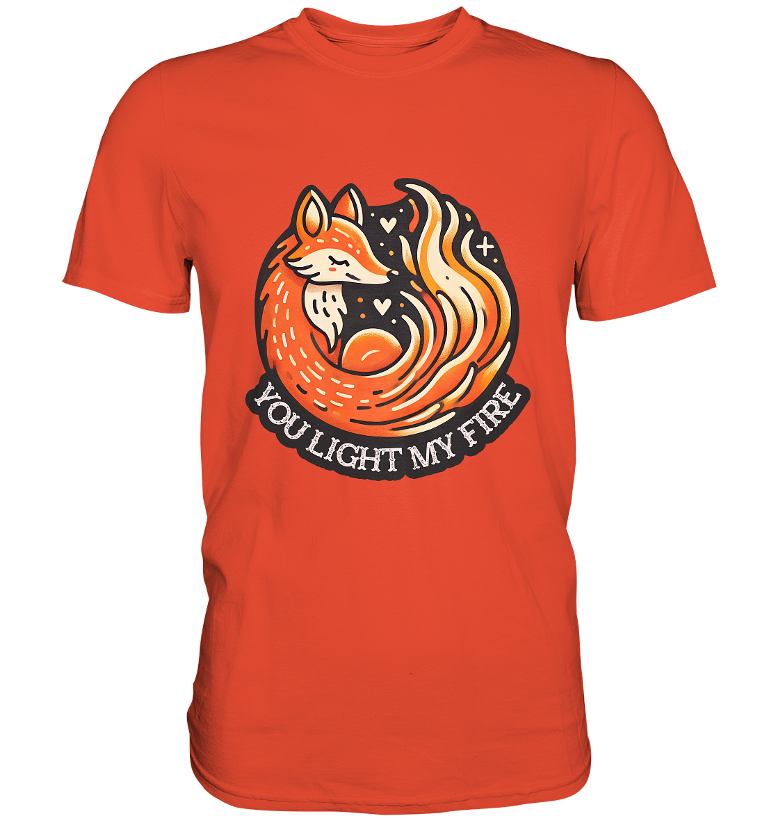 ou Light My Fire - Niedlicher Fuchs mit Flamme - Premium ShirtFaunaFeels OnlineshopFire - Niedlicher Fuchs mit Flamme - Premium Shirt