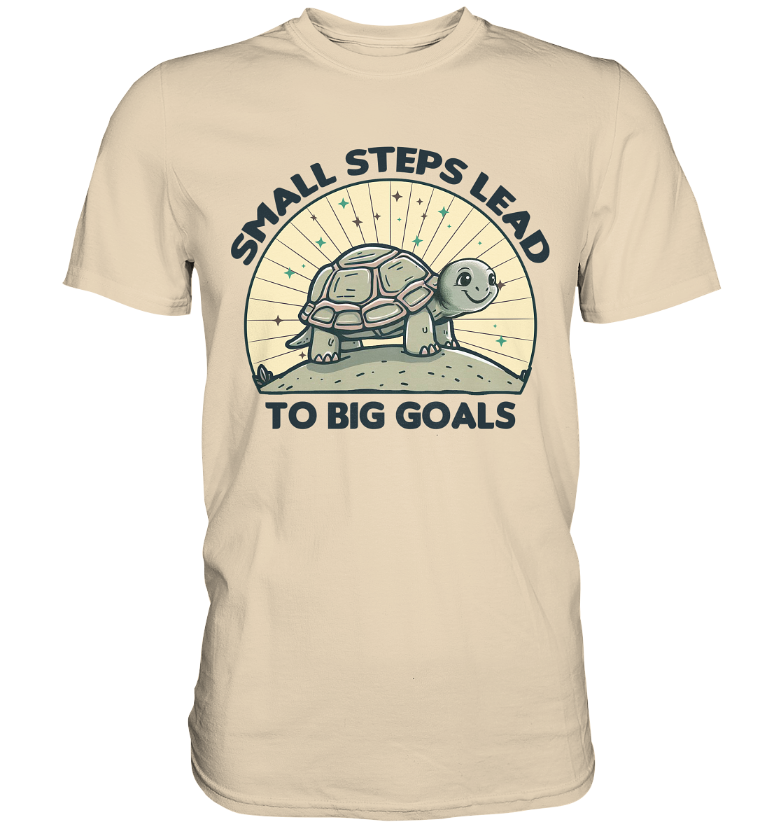 Small Steps Lead to Big Goals – Zielstrebige Schildkröte - Premium ShiFaunaFeels OnlineshopSmall Steps Lead