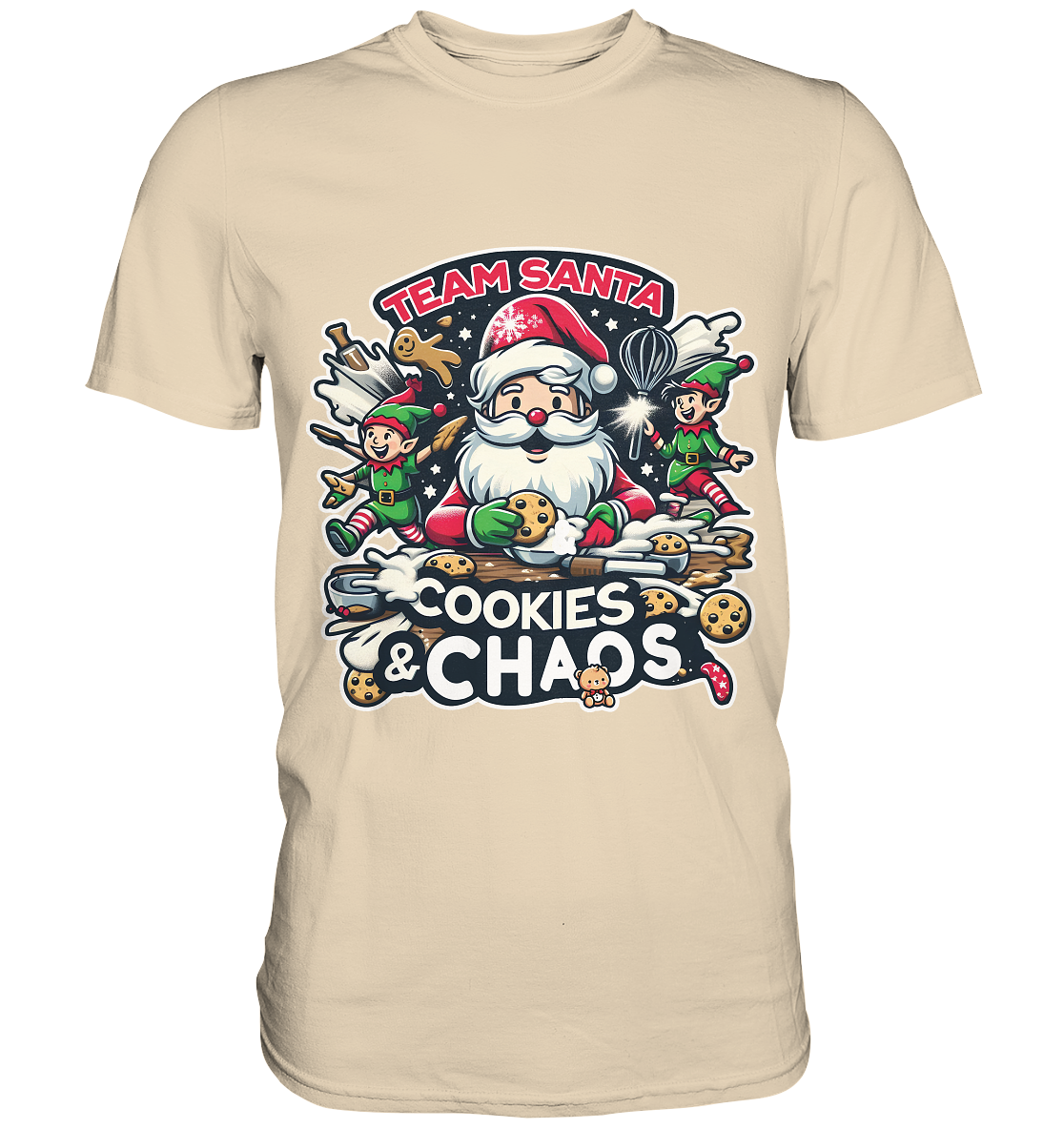 Team Santa – Cookies & Chaos! - Premium ShirtFaunaFeels OnlineshopTeam Santa – Cookies & Chaos