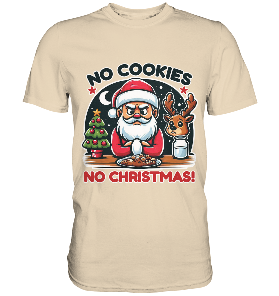 No Cookies, No Christmas – Der hungrige Weihnachtsmann! - Premium ShirFaunaFeels OnlineshopChristmas – Der hungrige Weihnachtsmann