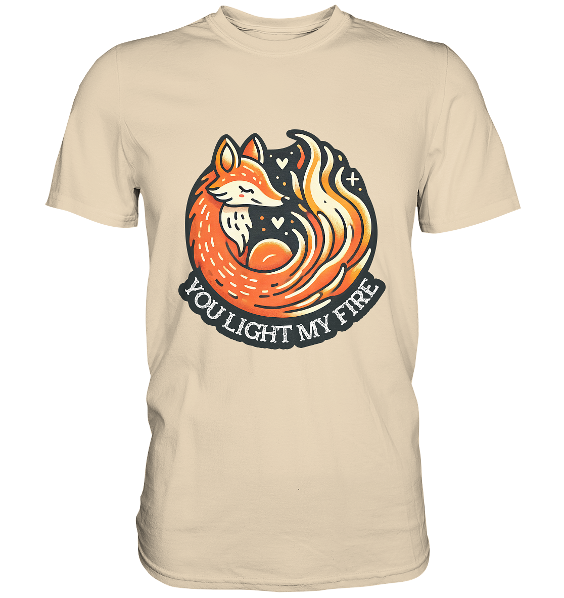ou Light My Fire - Niedlicher Fuchs mit Flamme - Premium ShirtFaunaFeels OnlineshopFire - Niedlicher Fuchs mit Flamme - Premium Shirt
