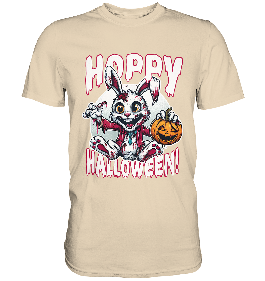 Hoppy Halloween – Der gruseligste Hase der Saison! - Premium ShirtFaunaFeels OnlineshopHoppy Halloween – Der gruseligste Hase der Saison