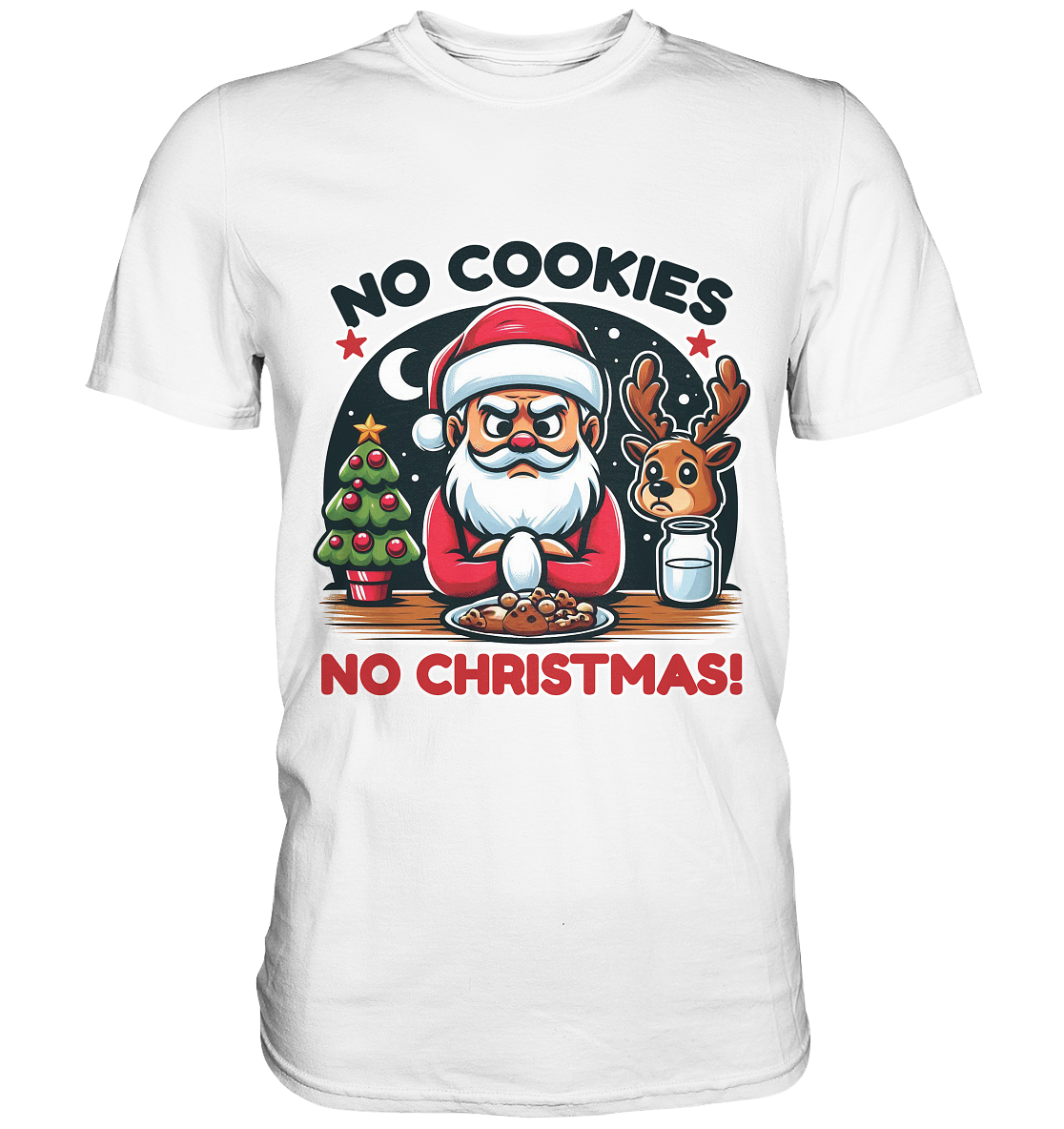 No Cookies, No Christmas – Der hungrige Weihnachtsmann! - Premium ShirFaunaFeels OnlineshopChristmas – Der hungrige Weihnachtsmann