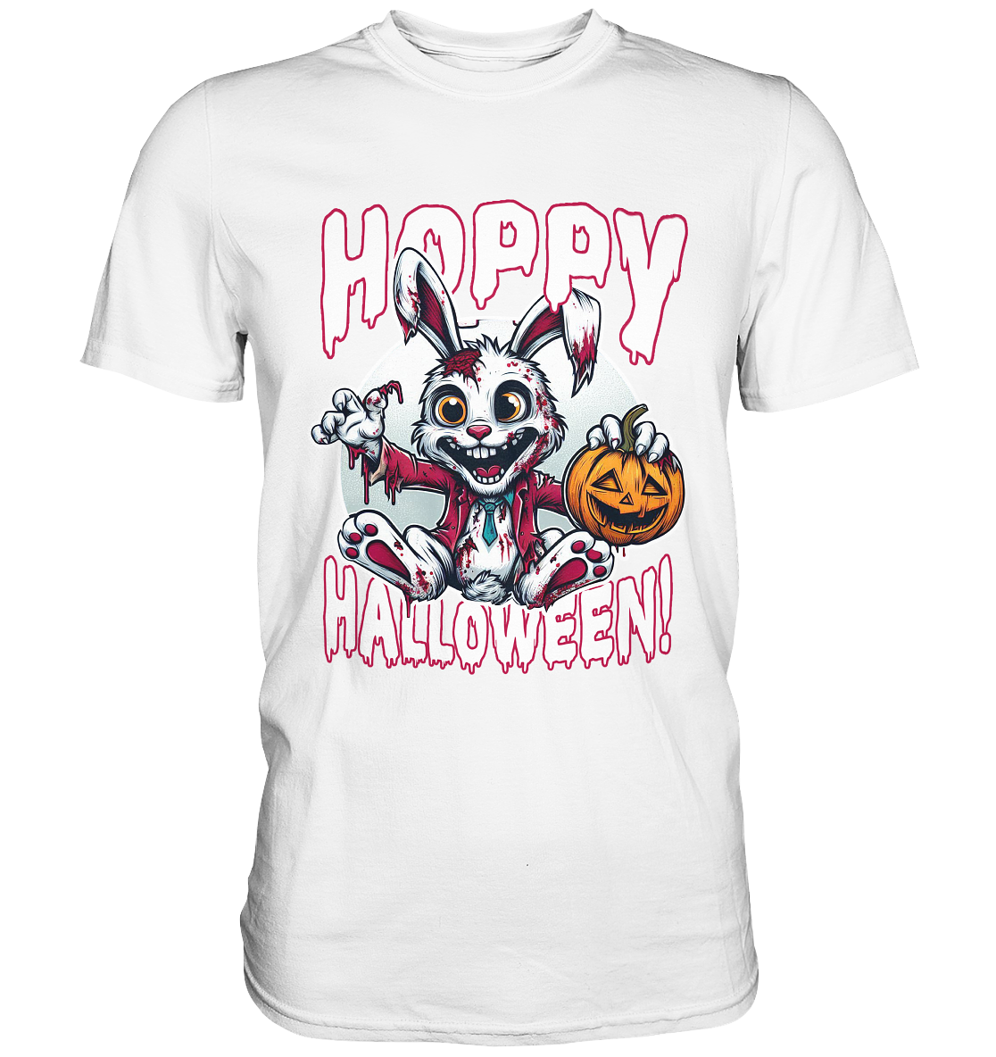 Hoppy Halloween – Der gruseligste Hase der Saison! - Premium ShirtFaunaFeels OnlineshopHoppy Halloween – Der gruseligste Hase der Saison