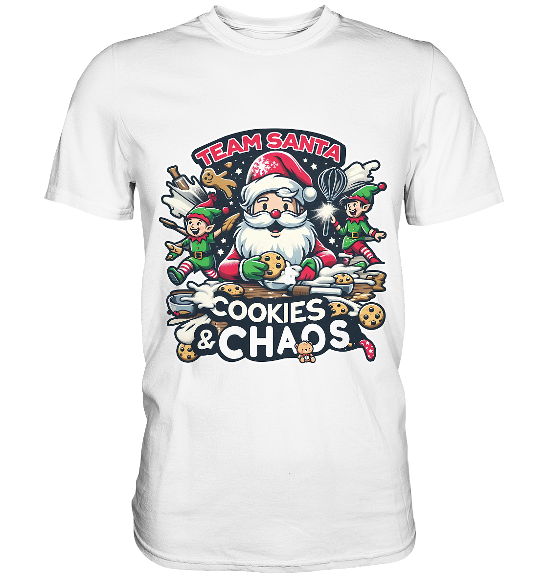 Team Santa – Cookies & Chaos! - Premium ShirtFaunaFeels OnlineshopTeam Santa – Cookies & Chaos