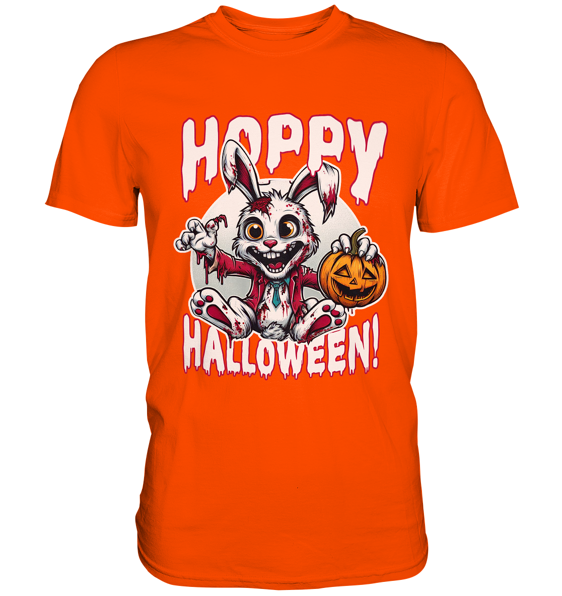 Hoppy Halloween – Der gruseligste Hase der Saison! - Premium ShirtFaunaFeels OnlineshopHoppy Halloween – Der gruseligste Hase der Saison