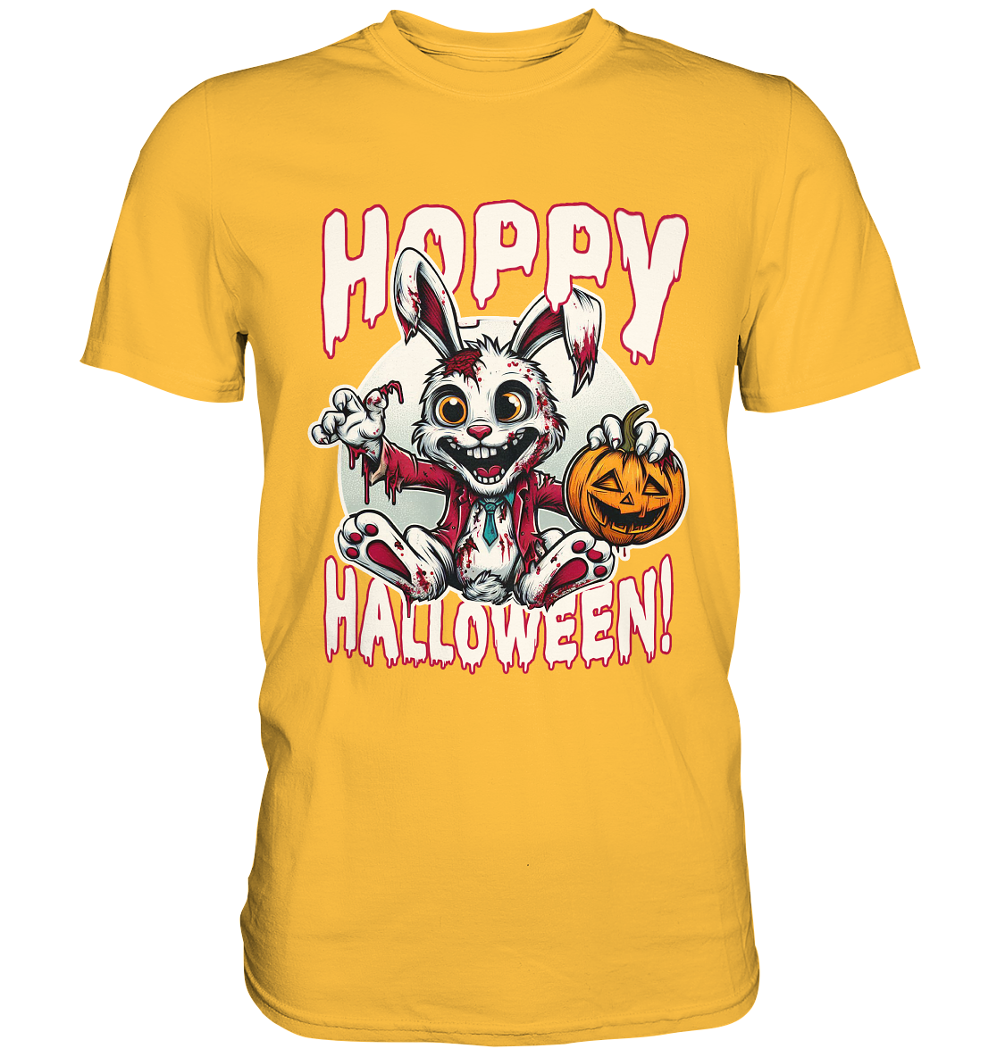 Hoppy Halloween – Der gruseligste Hase der Saison! - Premium ShirtFaunaFeels OnlineshopHoppy Halloween – Der gruseligste Hase der Saison