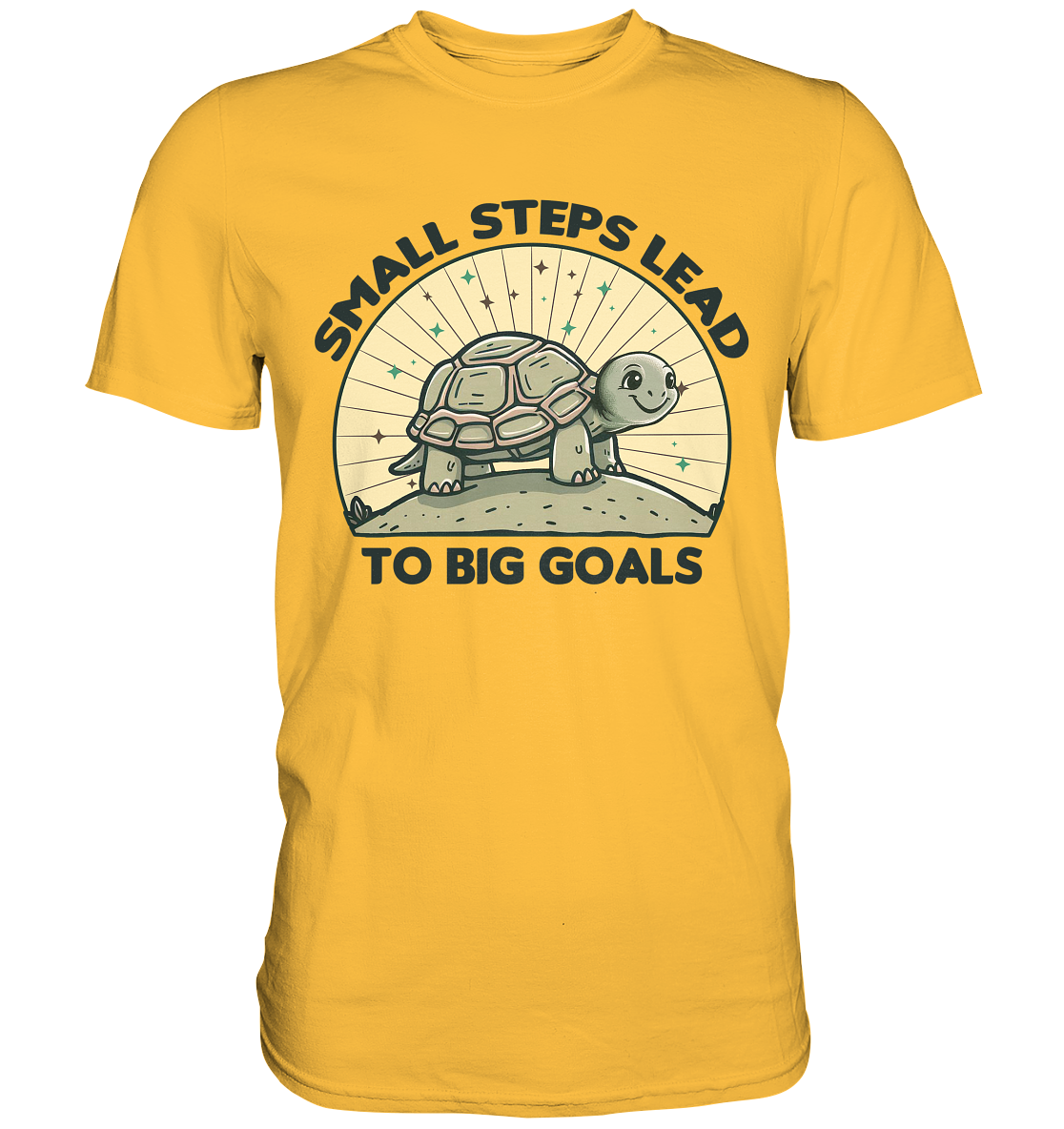 Small Steps Lead to Big Goals – Zielstrebige Schildkröte - Premium ShiFaunaFeels OnlineshopSmall Steps Lead