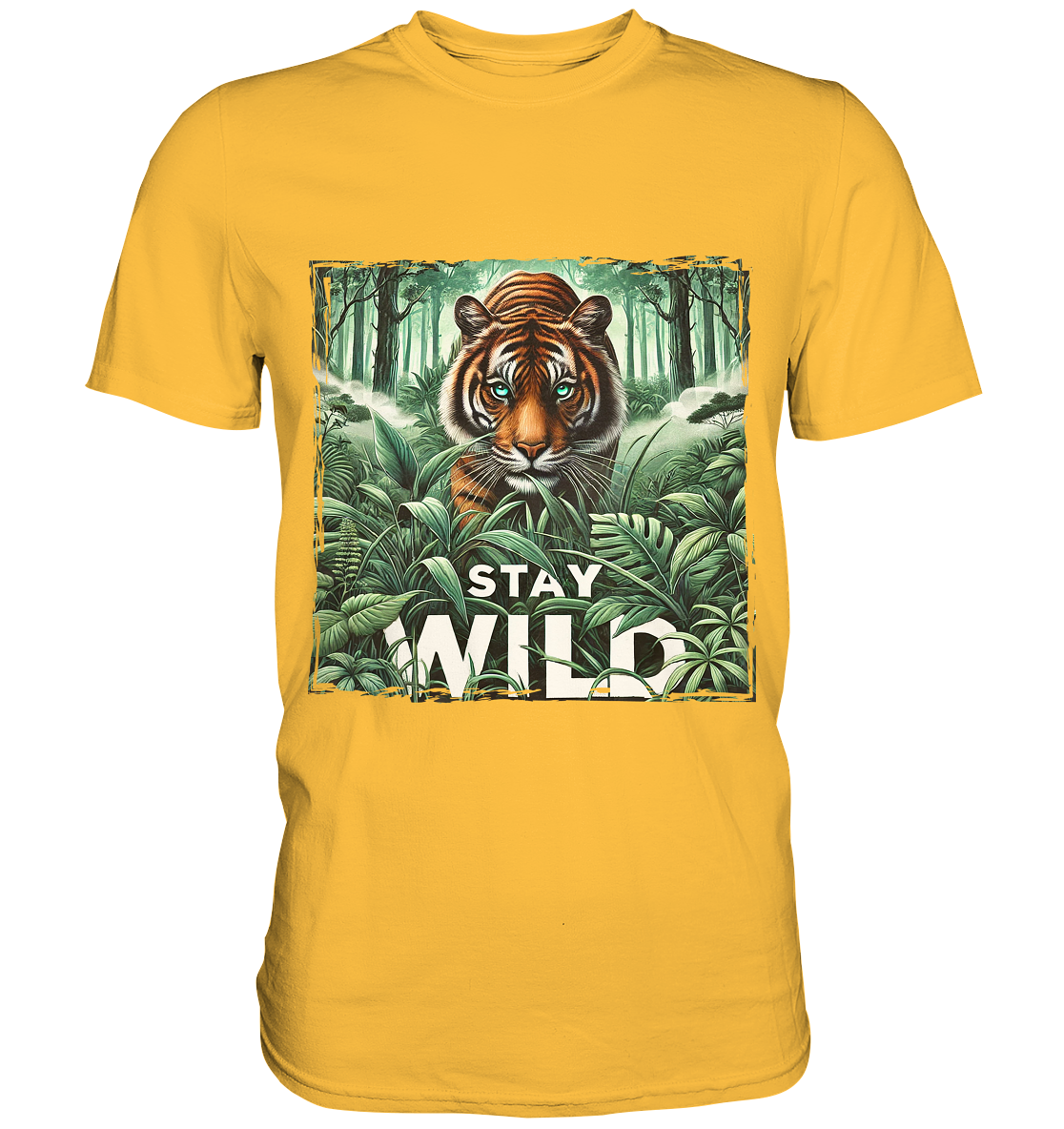 Stay Wild – Tiger im Dschungel - Premium ShirtFaunaFeels Onlineshopstay wild – tiger im dschungel - premium shirt